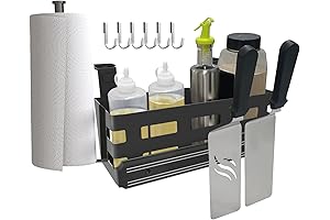 Griddle Caddy for Blackstone Griddles/Prep Cart, Space Saving Grill Accessories Storage Caddy,...