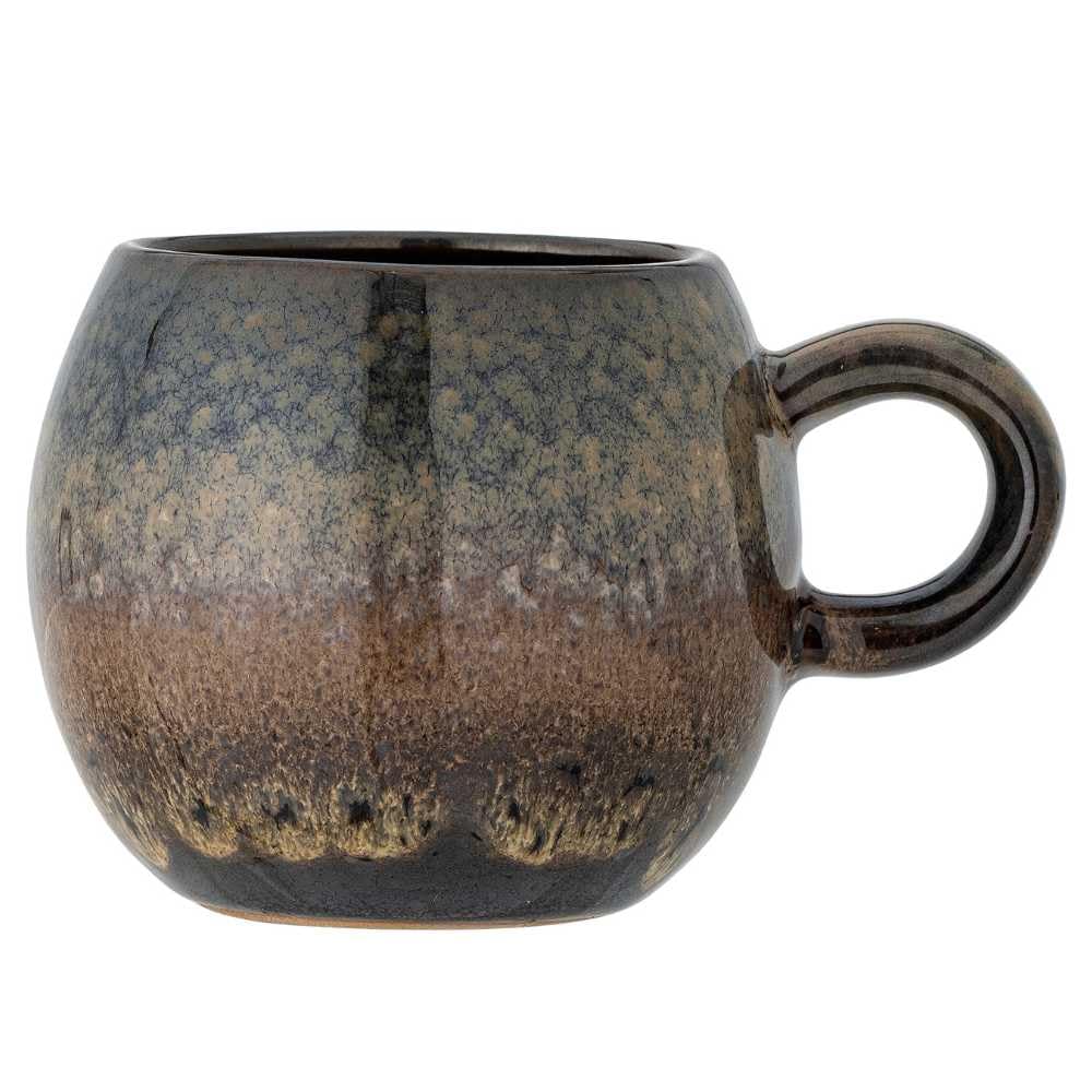 Bloomingville Paula Mug 275 ml, Stoneware, Diameter 9 cm, Height 8 cm, Perfect for Your Daily Coffee or Tea Enjoyment, Elegant Coffee Mug for Your Breakfast Table