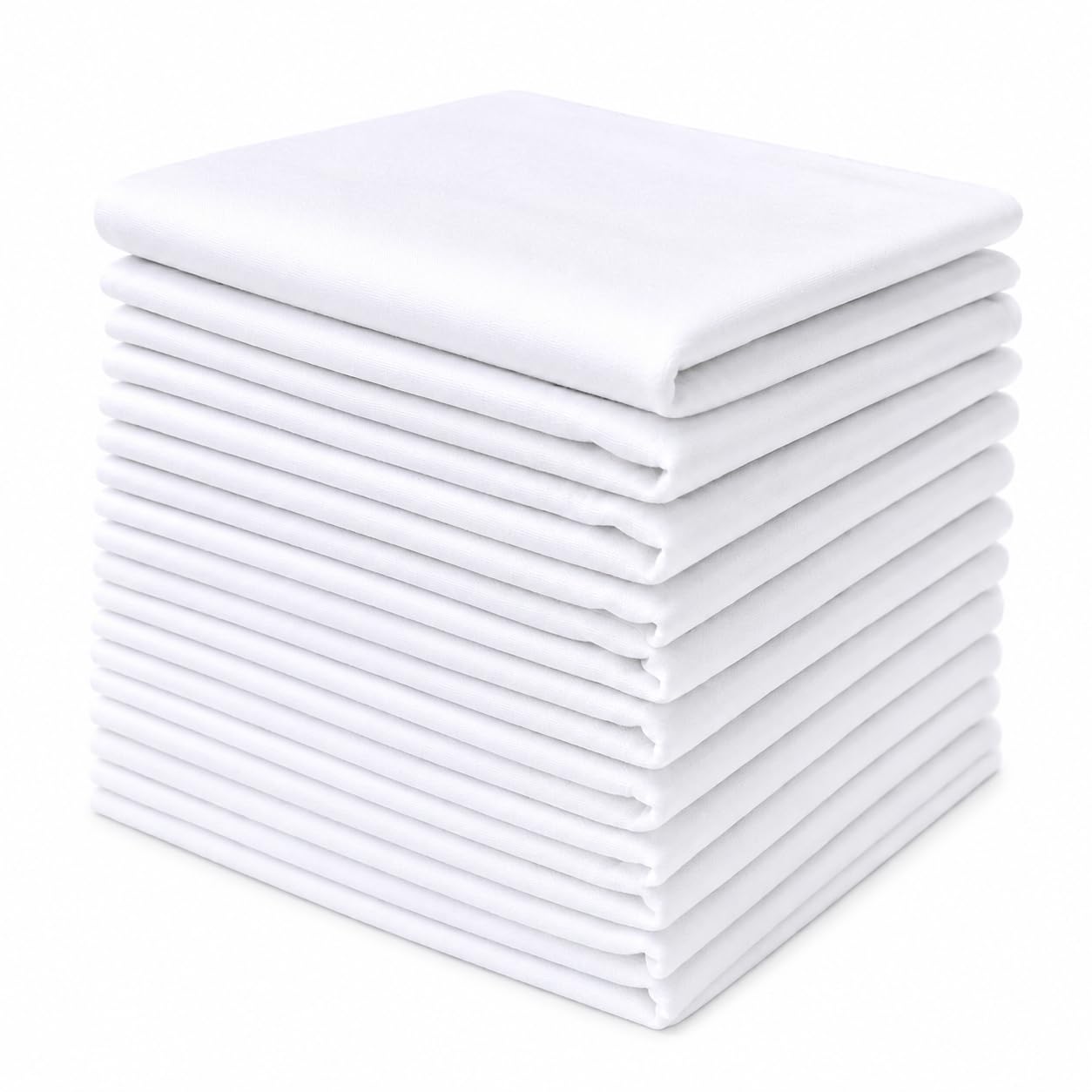 Men's 100% Pure White Cotton Handkerchief Pack of 12 | Soft & Durable Cotton Hankies for Men | Premium White Handkerchiefs for Office & Daily Use | Rakshabandhan Gift for Brother-image-38