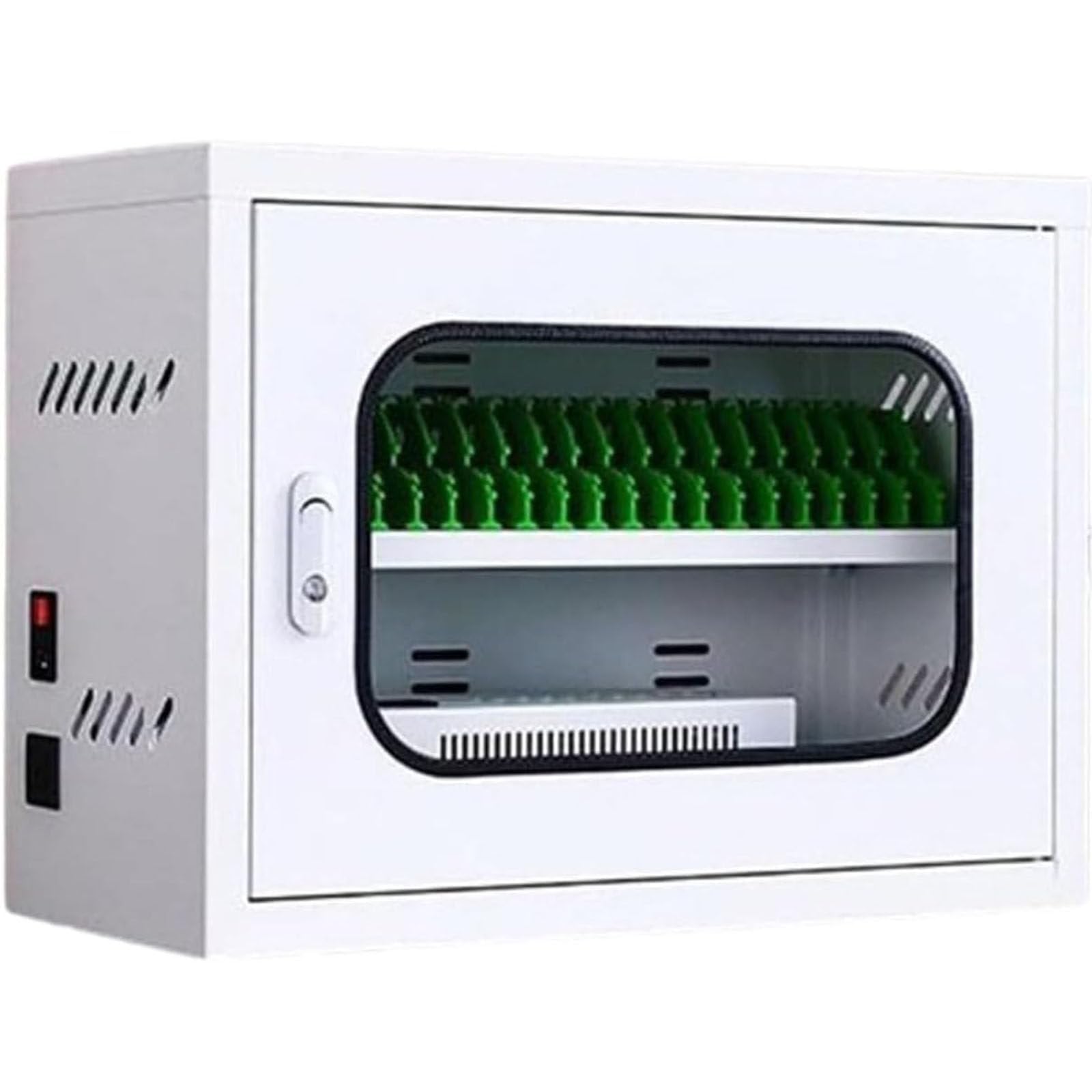 Portable Mobile Phone Charging Cabinet with Wheels, 6-60 Ports Rechargeable Mobile Phone Storage Locker, Mobile Phone Charging Lockers, Cellphone USB Charging Station Lockers for School, Airport(20 sl