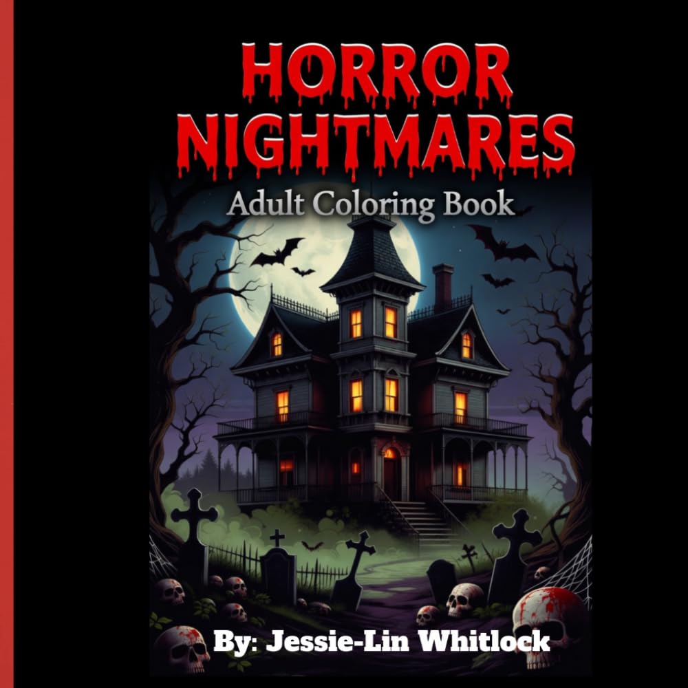 Horror Collection Coloring Adult Book: Horror Coloring Book