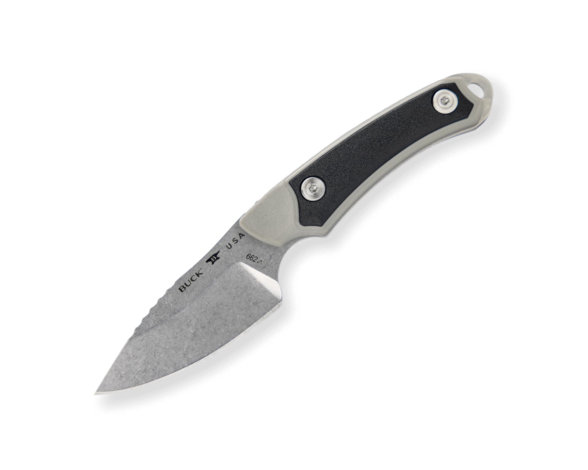 Buck Knives 662 Alpha Scout Select Fixed Blade Hunting Knife with 420HC Steel, Gray