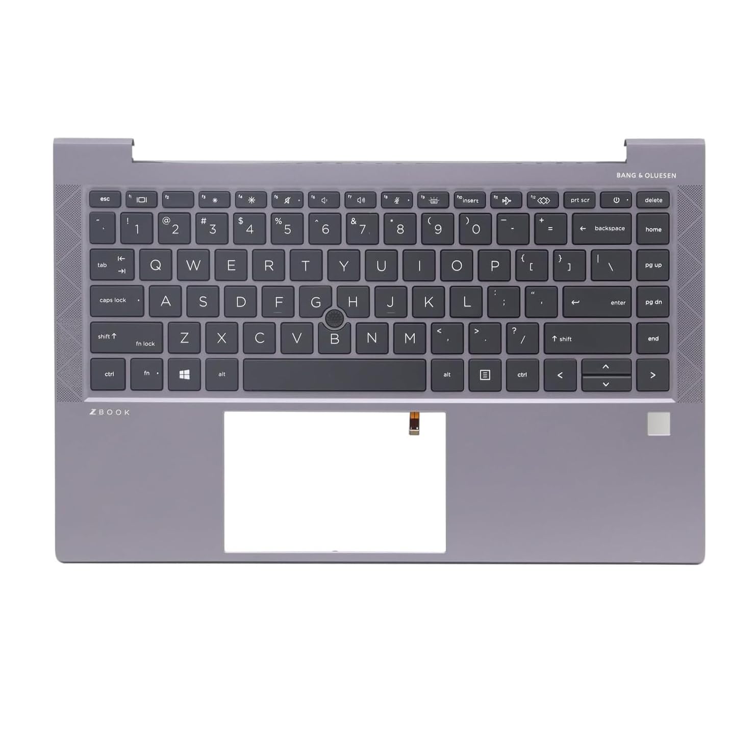 Photo 1 of Wzqrps New Replacement for HP ZBOOK Firefly 14 G7 G8 Laptop Upper Case Palmrest Backlit Keyboard Assembly Part M07131-001 M36447-001 Gray
