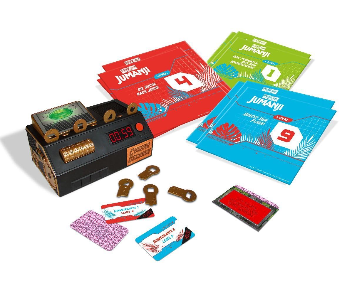 Escape Room das Spiel - Jumanji, inkl. 3 Fällen und Chrono Decoder