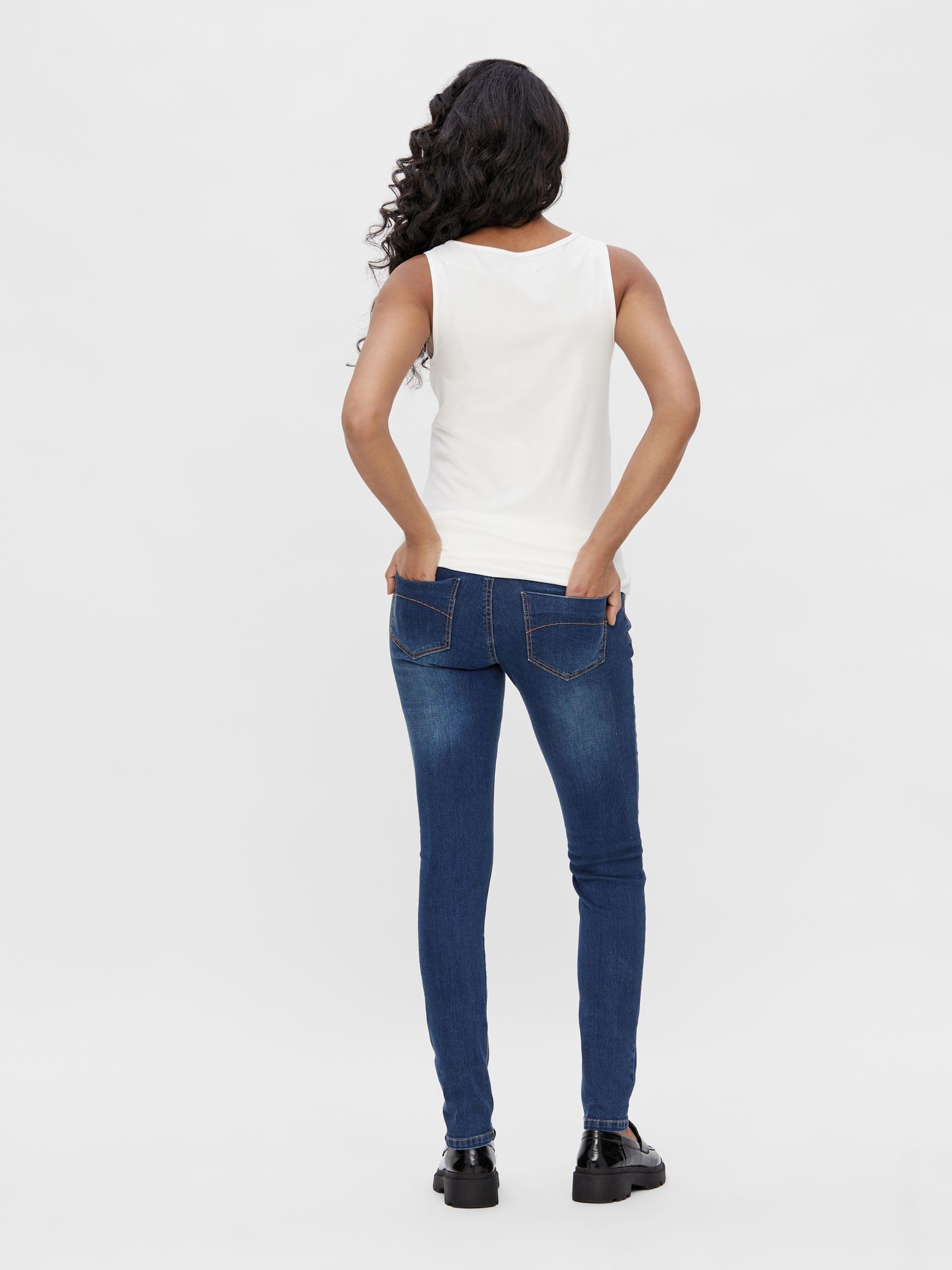 MAMALICIOUS Damen Umstandshose Mllola Slim Blue Jeans Noos B.