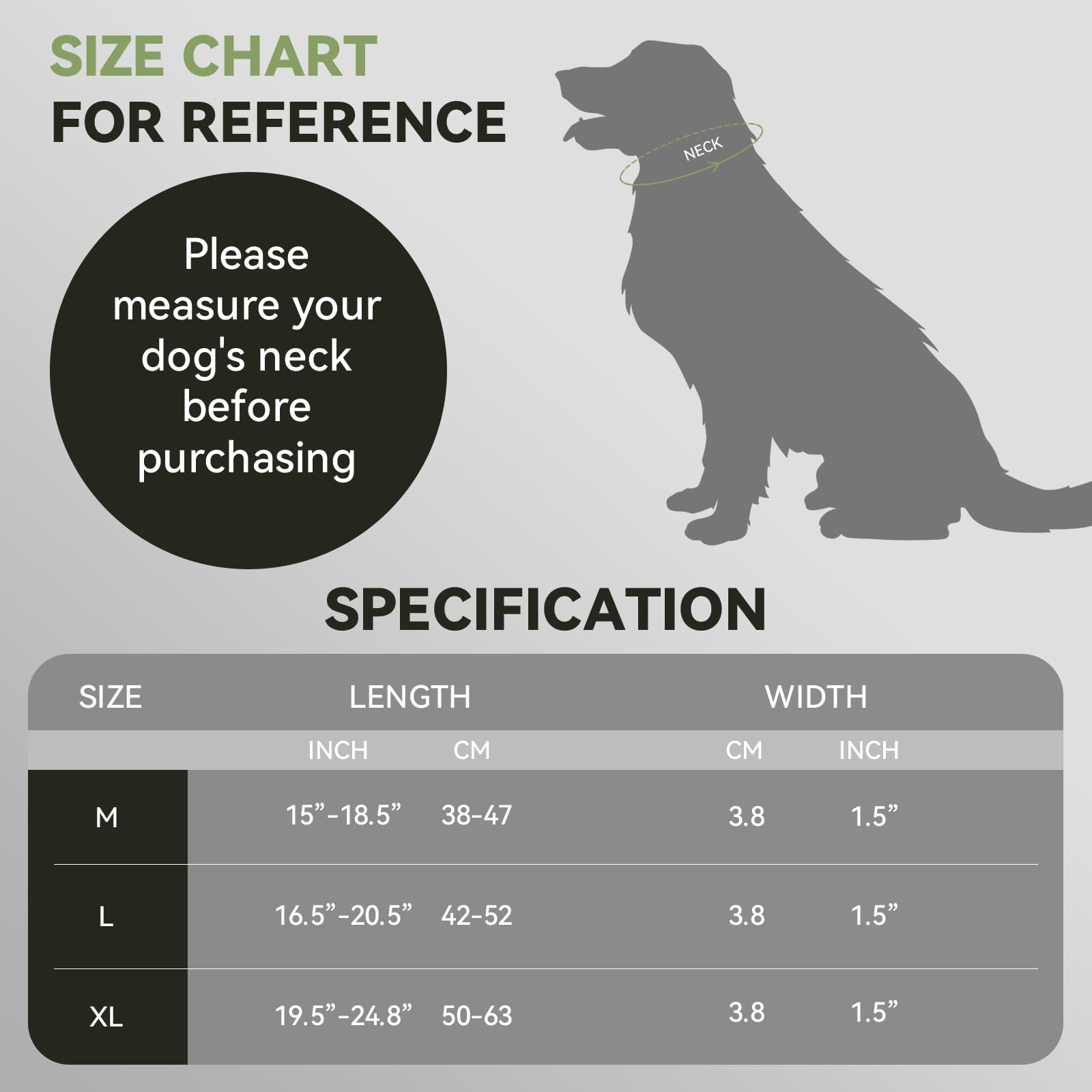 Collar táctico AirTag para perro, collar para perro Air Tag, caqui, XL