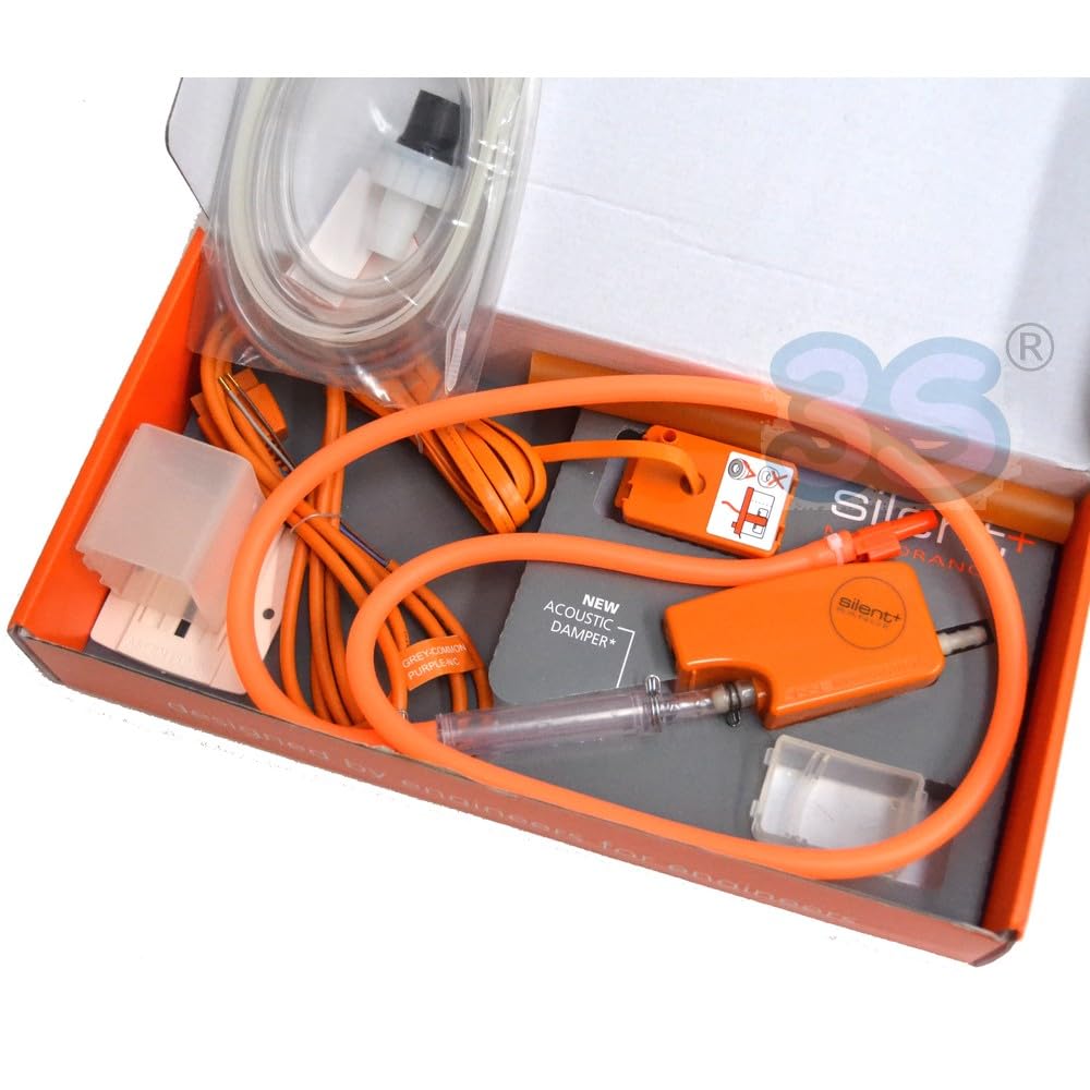 Aspen Pumps Silent+ Mini Orange FP3313 Kondensatpumpe, 12 L/h, 19 dB, Förderhöhe 10 m