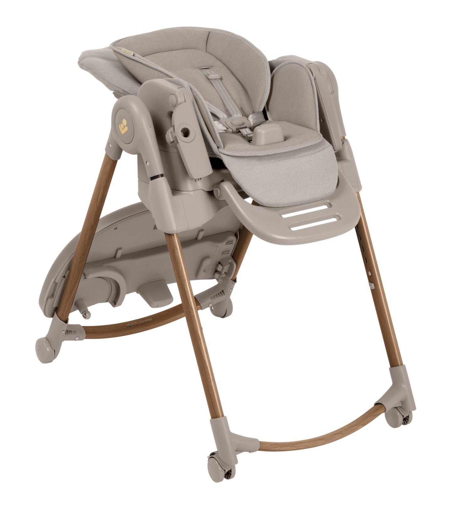Maxi-Cosi Minla Plus Kinderhochstuhl Mitwachsend, 0–14 Jahre, 0–60 kg, kompakt faltbar, Elegance Beige