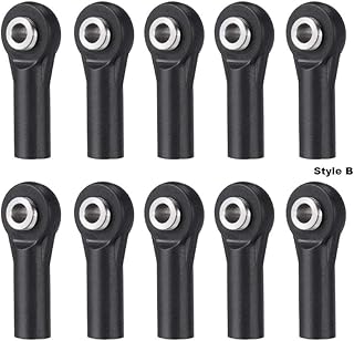 QUE-T 10pcs M3 Plastic Ball Head Link Rod Ends Joint Linkage for 1/10 RC Axial SCX10 Crawler Car (B)