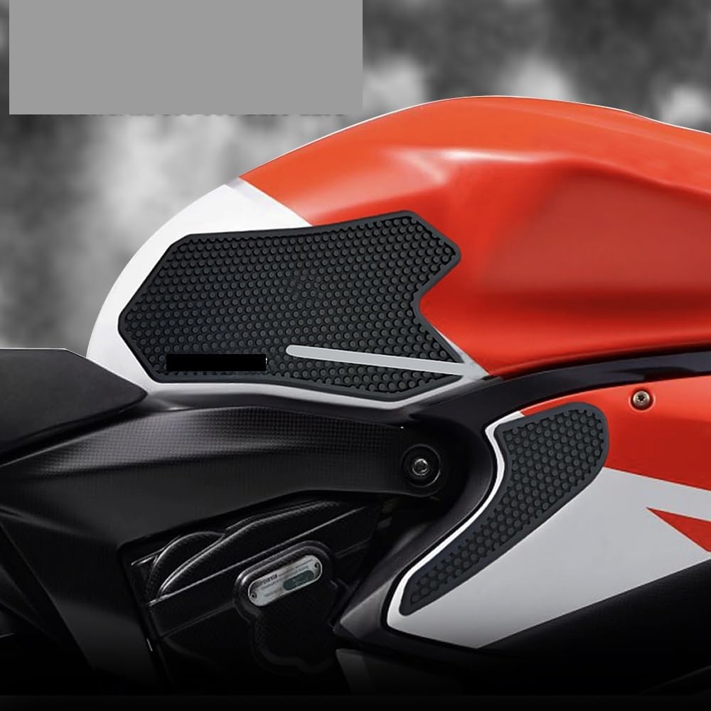 4 Pezzi Adesivi Antiscivolo Per Serbatoio Moto, Gomma Nera, Compatibili Con Ducati 899/959/1199/1299