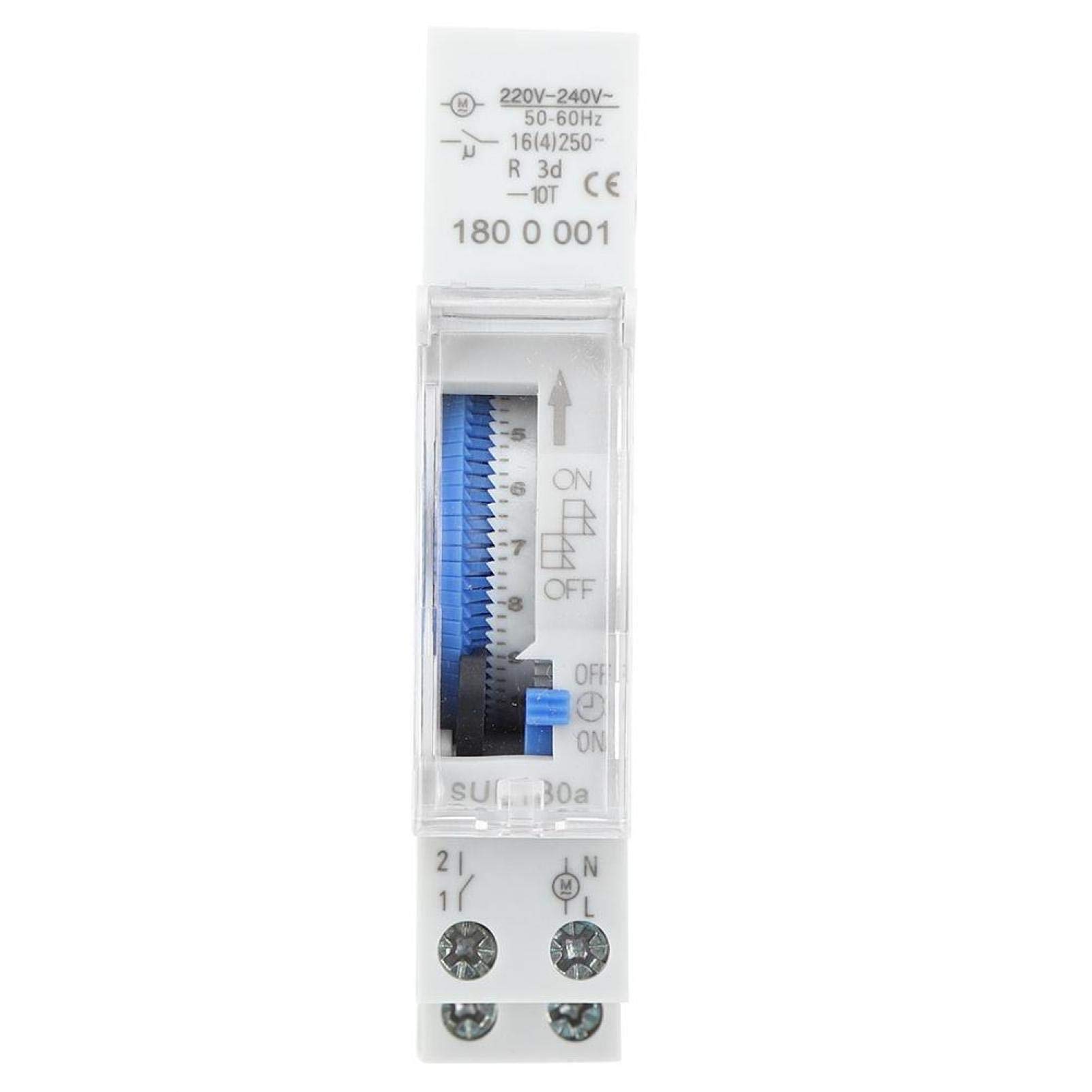 Mode D emploi Horloge Theben Sul 180 A Programmable Time Switch, Mechanical Timer, 15 Minutes to 24 Hours,  Switching Relay, Standard DIN Rail Mounting Time, Programmable 220V/230V  16A : Amazon.com.be: Tools & Home Improvement