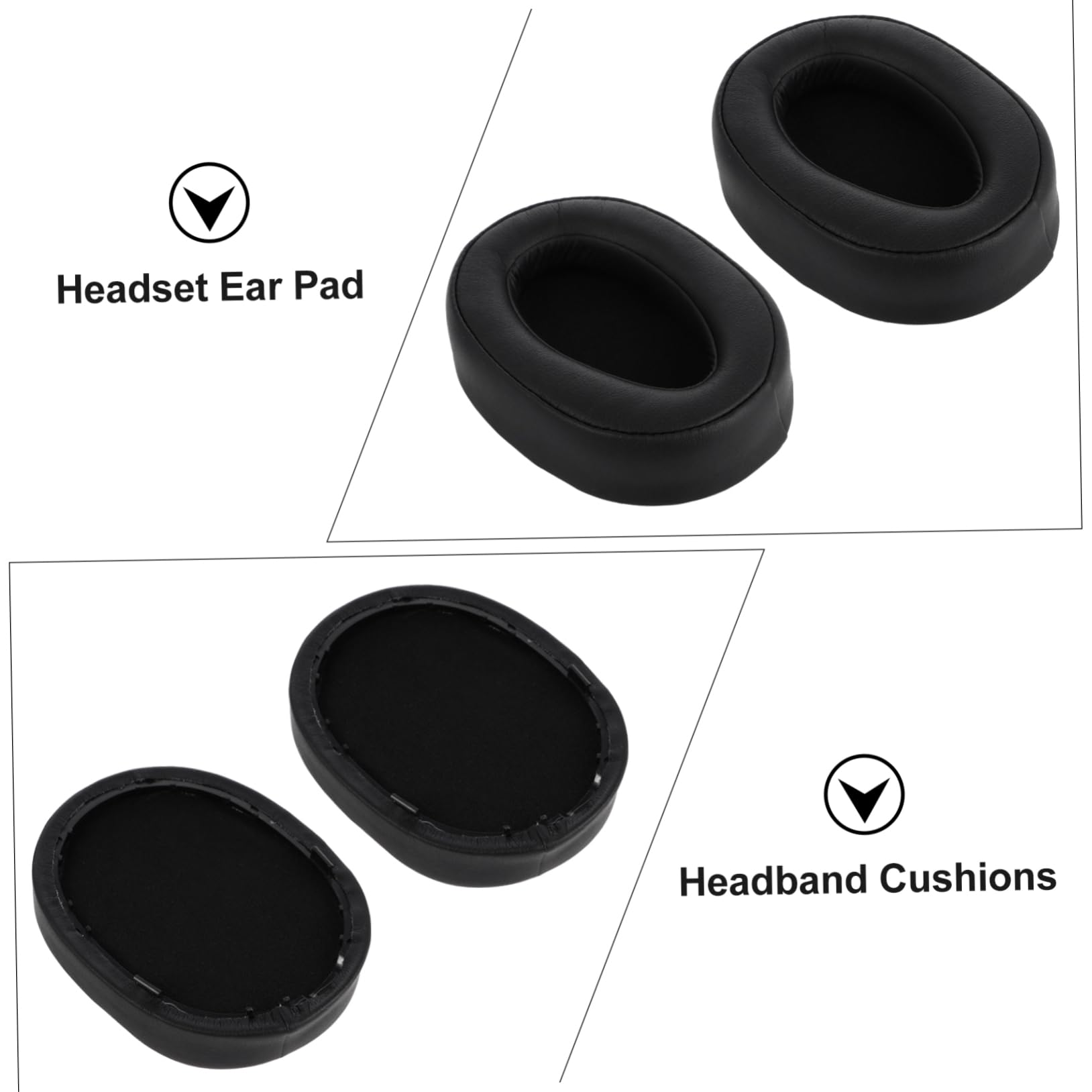 jojofuny 3paia Cuscinetti Per Cuffie Sostitutivi Rivestimenti Per Auricolari Compatibili Con Mdr Comfort e Durabilità Assicurati