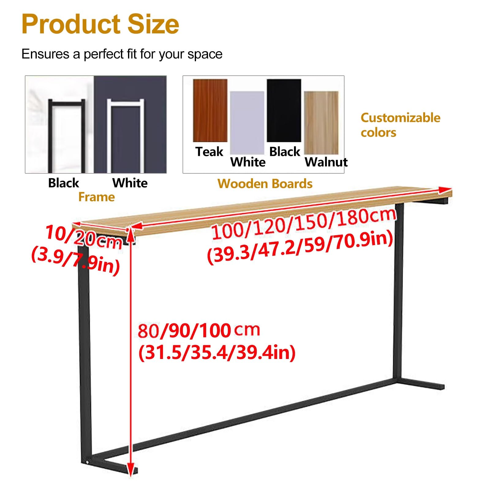 Mesa de sofá estrecha negra detrás del sofá, 47.2 pulgadas de largo x 5.9 pulgadas de ancho x 35.4 pulgadas de alto, mesa auxiliar delgada para cama/sala de estar, perfecta para llenar espacios vacíos