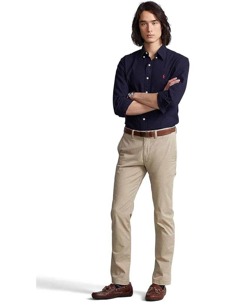 Navy Polo Ralph Lauren Classic Fit Garment Dyed Oxford Shirt