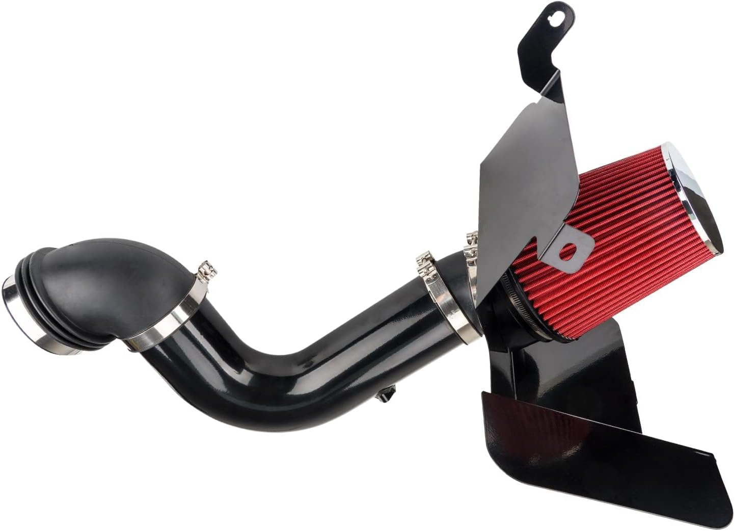 Cold Air Intake Kit with Filter Heat Shield for 2003-2007 R-a-m 2500 5.9L L6, 2003-2007 R-a-m 3500 5.9L L6 (Red)