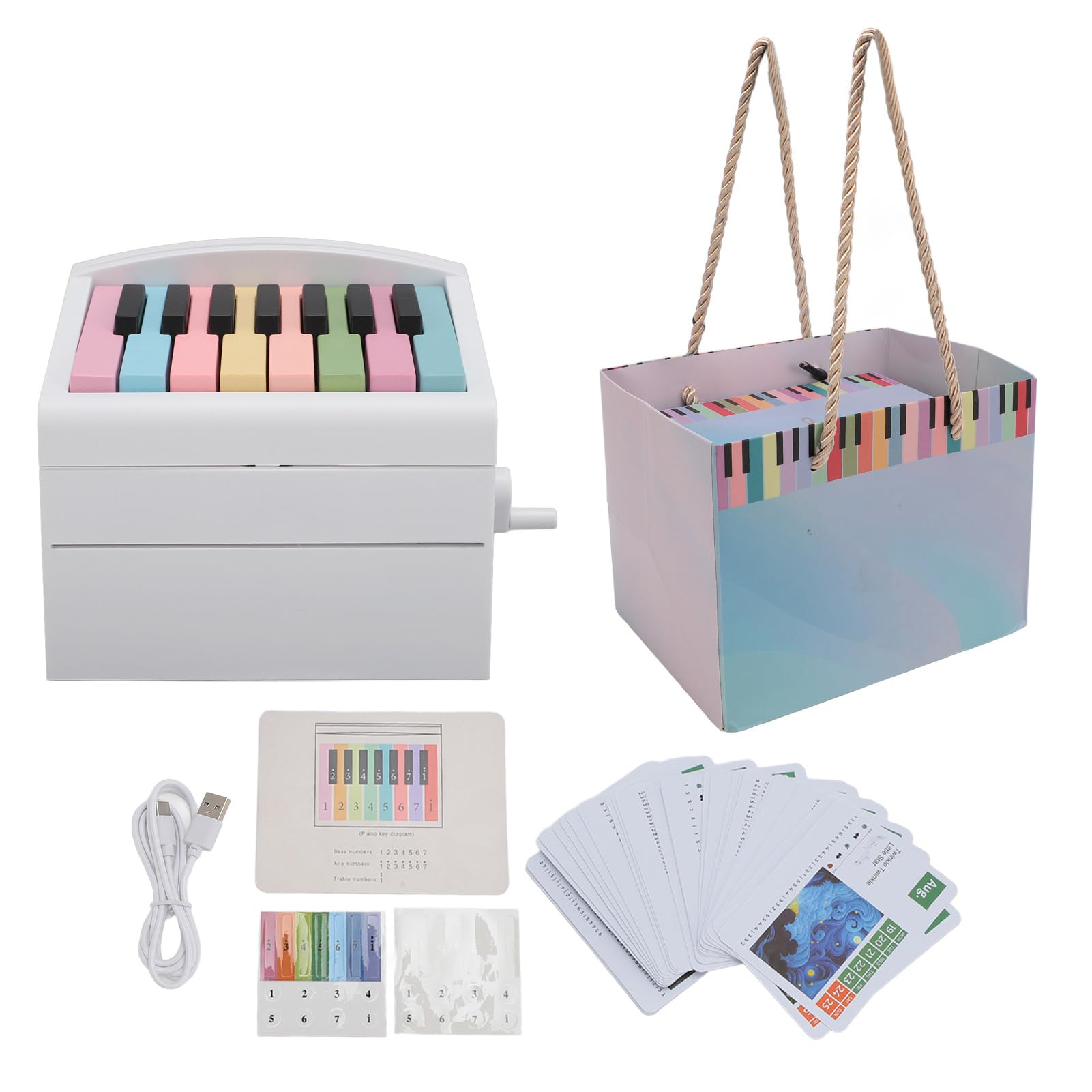 Klavierkalender 2024 - Spielbarer Mini-Kalender Mit 15 Tasten & 52 Wochenkarten