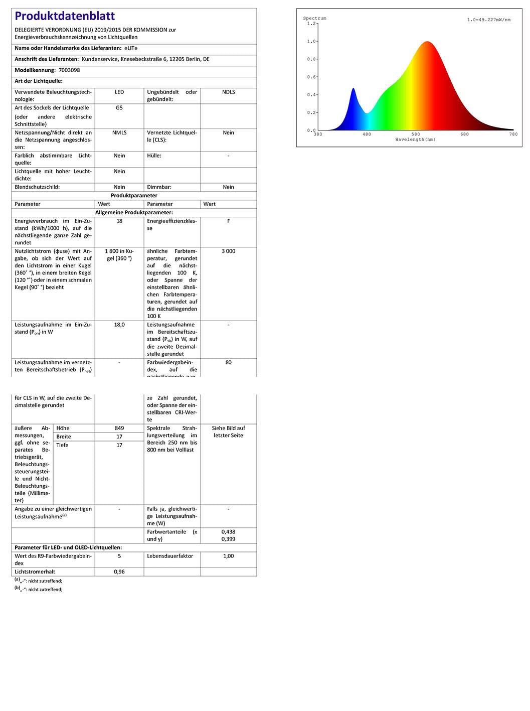 eLITe LED Röhre T5, 84,9cm, 18W, sehr hell, 1800lm, 830, 3000 Kelvin, Warmweiß, NUR FÜR EVG, 140 Grad, homogenes Licht, langlebig 50.000h, 3 Jahre Garantie, 10 Stück