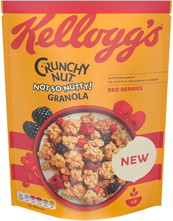Kellogg's Crunchy Nut Red Berries Breakfast Granola 380g Amazon.co.uk