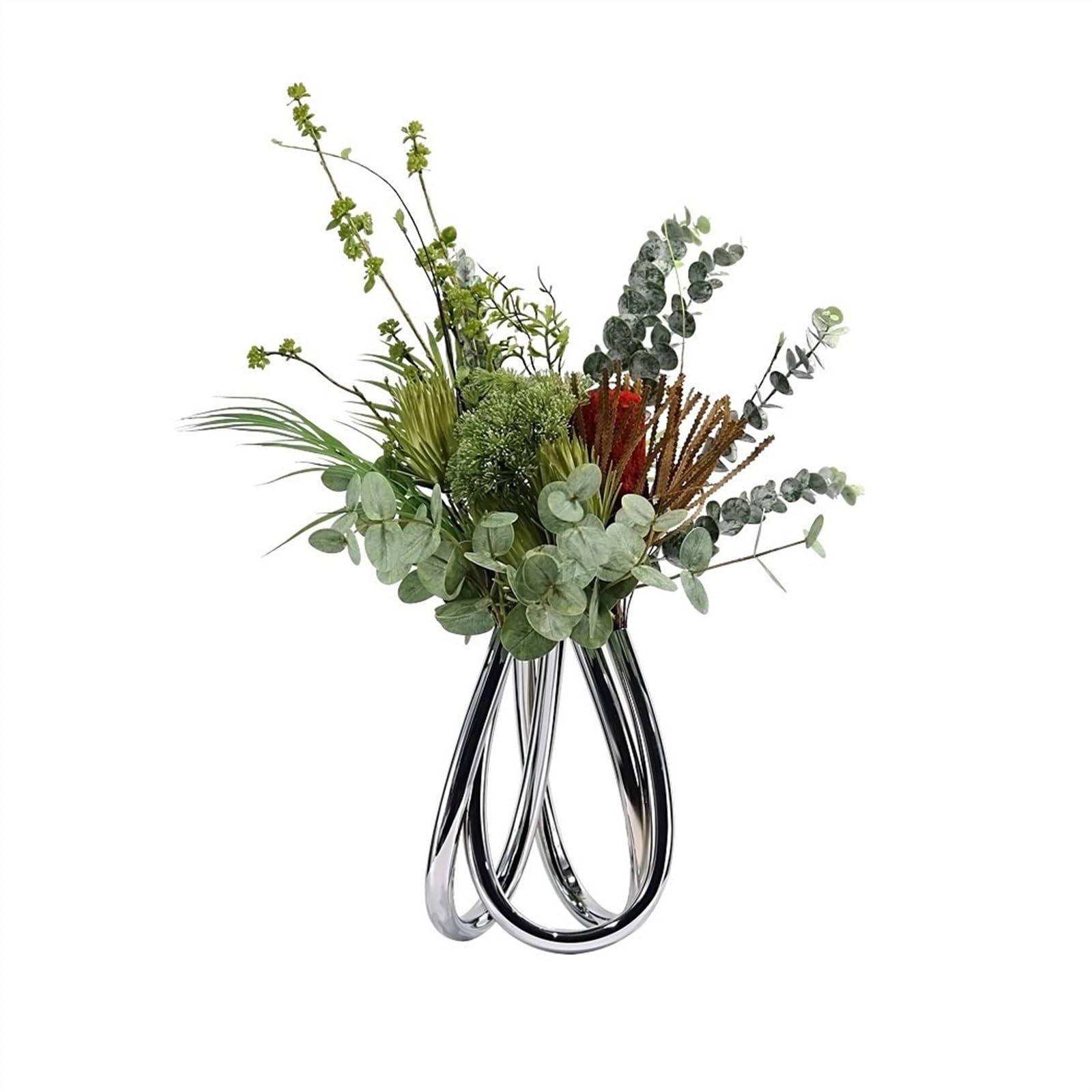 Z4T8M2K6G5 Artificial floral arrangement Light Luxury Simulation Flower Arrangement Irregular Shape Table Centerpiece Decorative Artificial Flowers