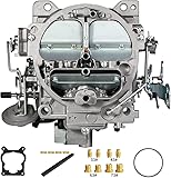 4 Barrel Carburetor Carb For Edelbrock 1901R Rochester Quadrajet 4MV Chevy Engine 327 350 427 454 1966-1973 Replace Corvettes 75-79 750 CFM 1901-GG 4-BBL Vacuum Secondary Durable Manual Divorced Choke