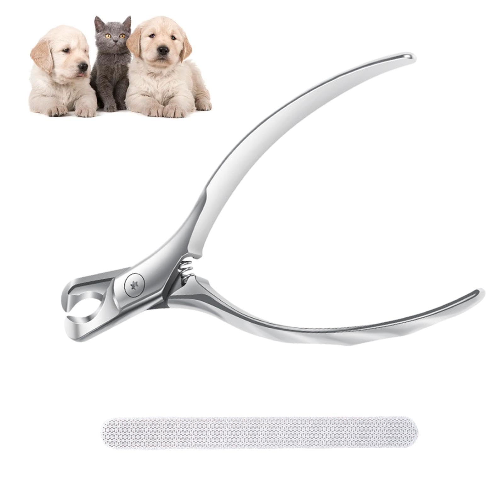Cortaúñas para mascotas, cortaúñas para perros, cortador de garras para animales pequeños, recortador de uñas profesional con lima de uñas para animales pequeños, pájaros, gatos, jerbos, conejos