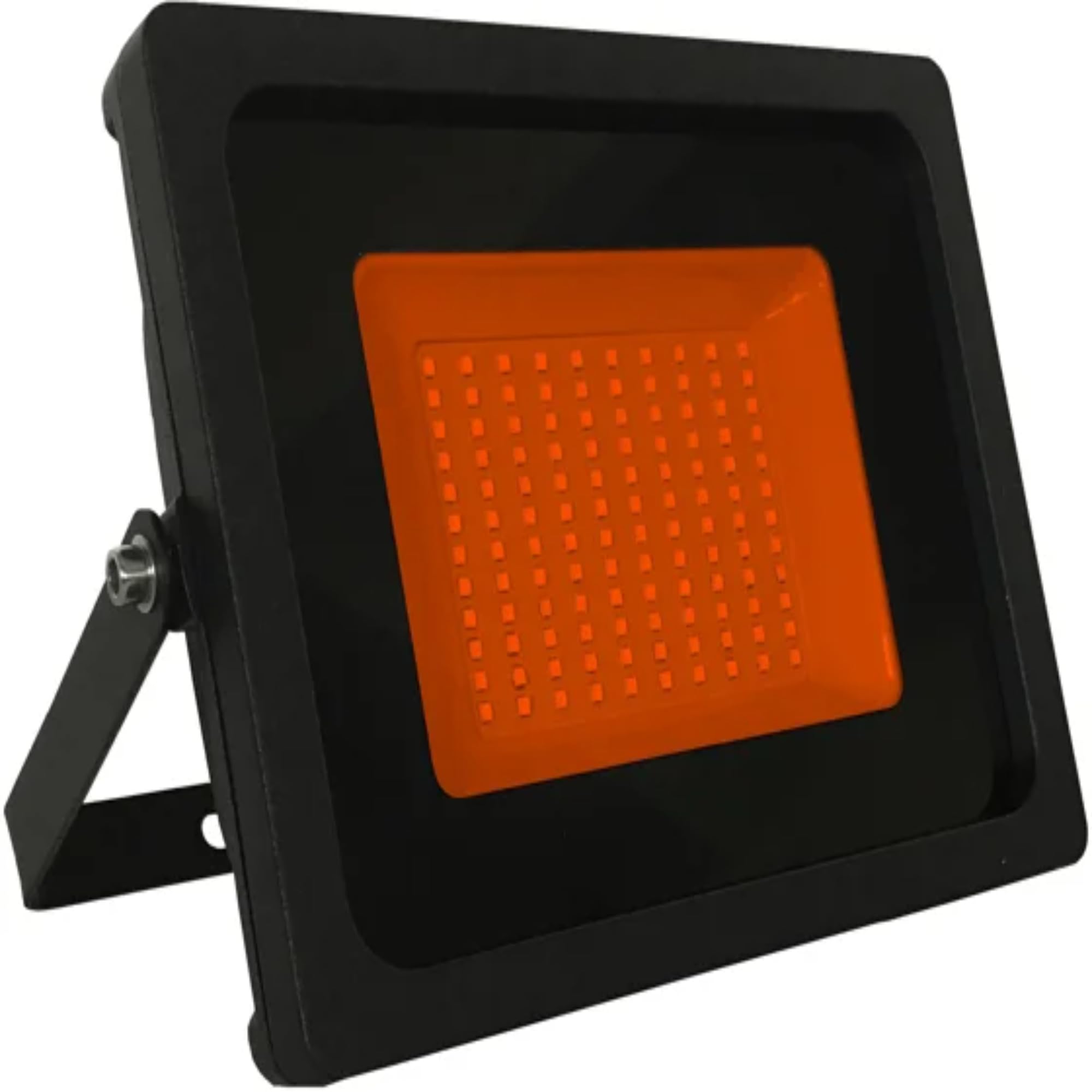 50W Orange LED Slimline Floodlight, Waterproof Outdoor Light, IP65 Rated Focus Light for Medium Gardens & Commercial Effect Lighting, Energy-Efficient A+, 400W Equivalent with 120-Degree Beam Angle [Energy Class A]