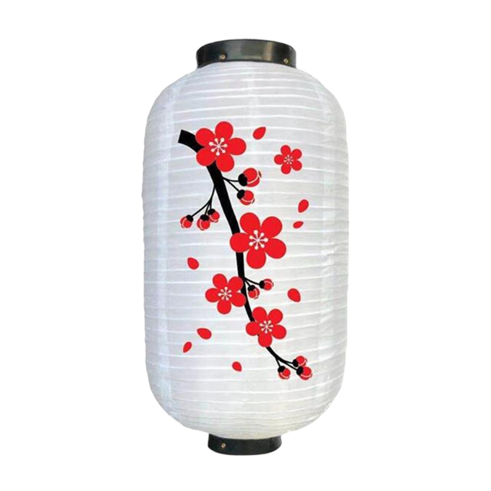 ALCXAZS Charming Festival Lanterns With Traditional Japanese Designs Celebrations And Restaurant Ambiance Waterproof And Durable Sushi Restaurant Decor, White Body BigFlower, 45cm