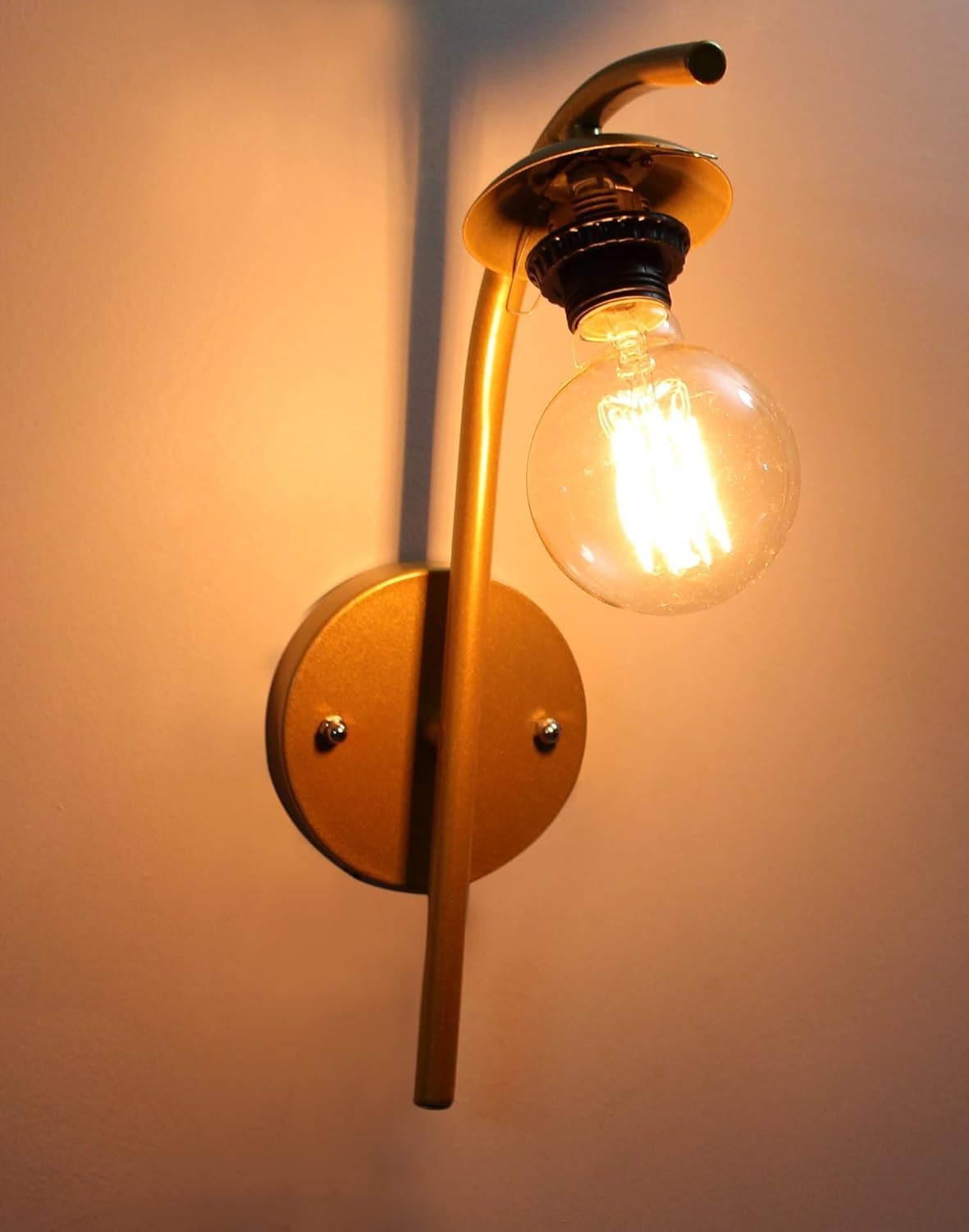 Kinis Dark Brown Glass Wall Light - Modern Decor -10
