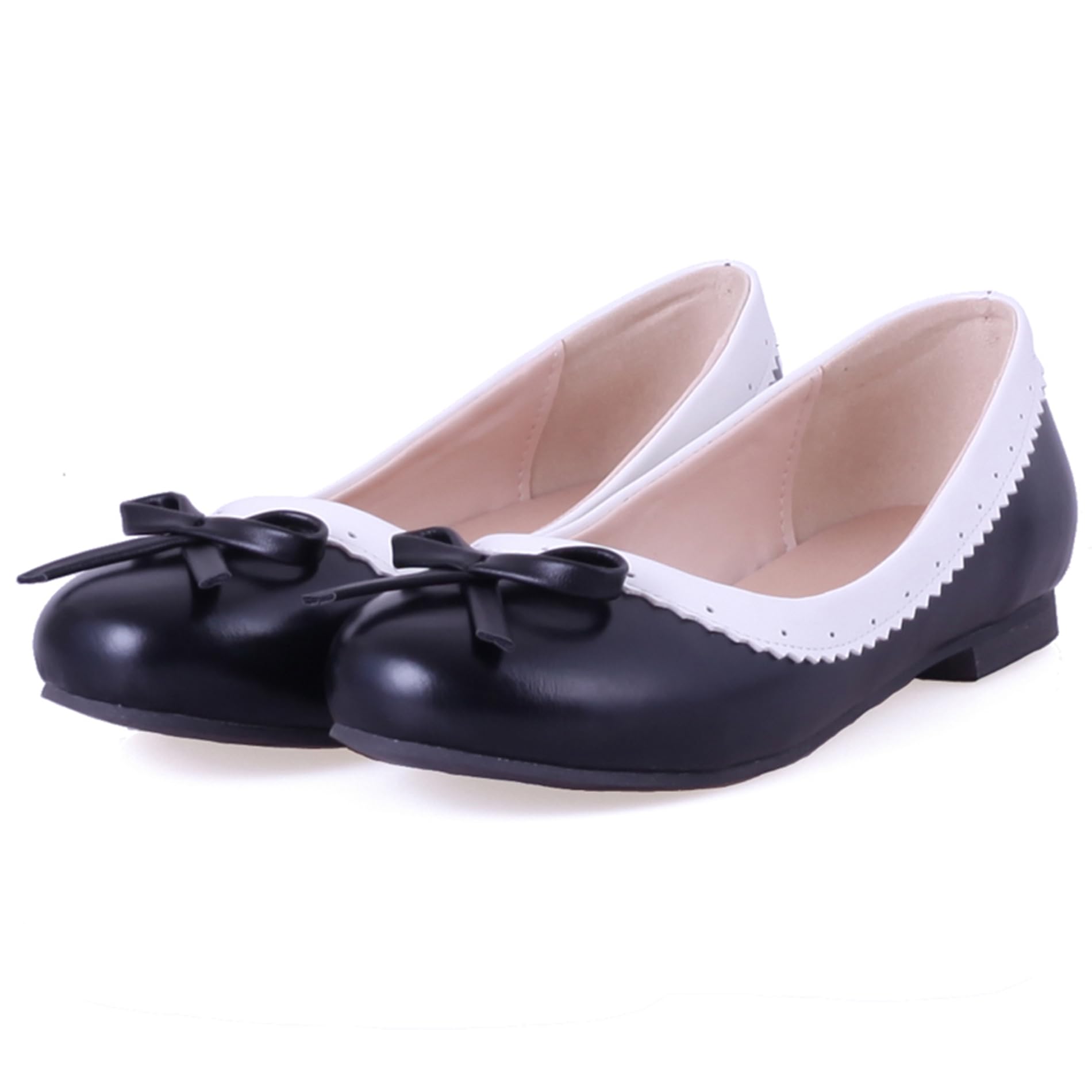 Lizoleor Ballerine Scarpe Piatte Punta Rotonda Senza Chiusura Comodo alla Bambola