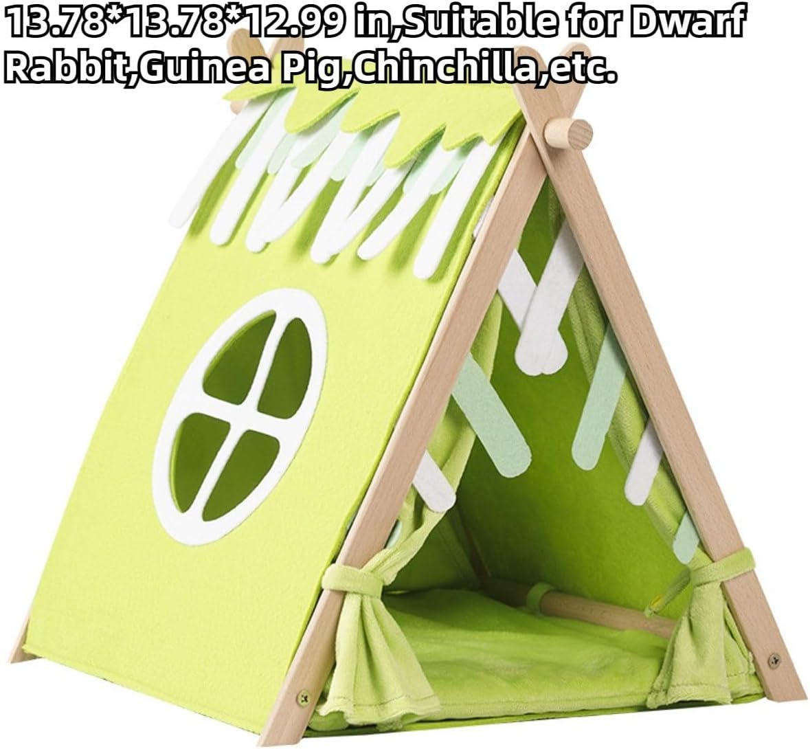 Rabbit Hideout, Small Animal Houses and Habitats, Guinea Pig Tent Tunnel Cages for Guinea Pigs, Hamster, Rats, Bunny and Other Small Animals, Rabbit Cages Accessories