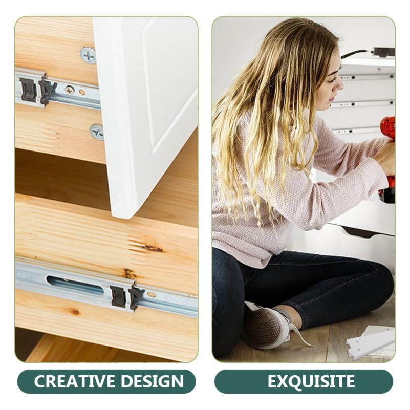 OSALADI 1 Set of Plastic Drawer Guides Furniture Guides Cupboard Guides Dresser Guides Cabinet Drawer Guides Drawer Guides Dresser Guides - Image 3