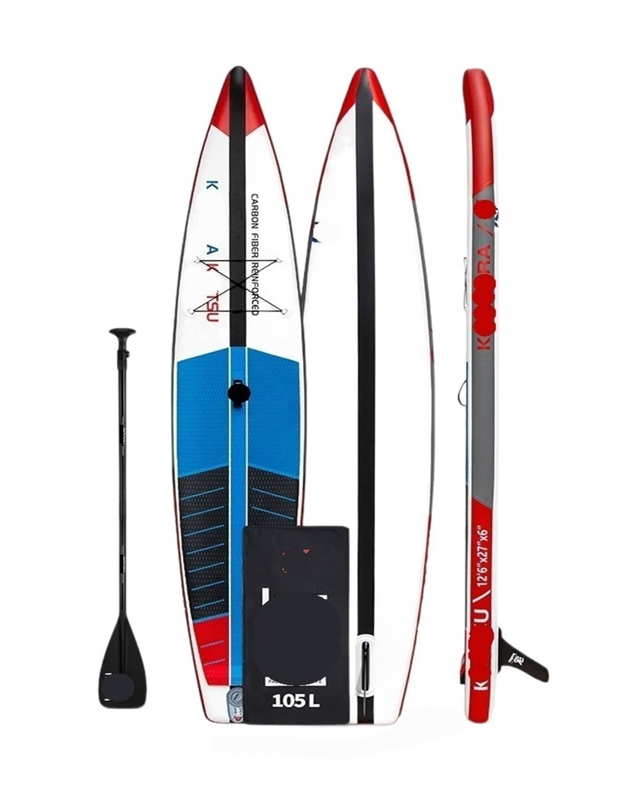 Surfboard Inflatable Surfboard Paddle Carbon Board Paddle Racing Surf Stand Board Accessories Inflatable Boat 12ft 14ft PVC Outdoor Recreation