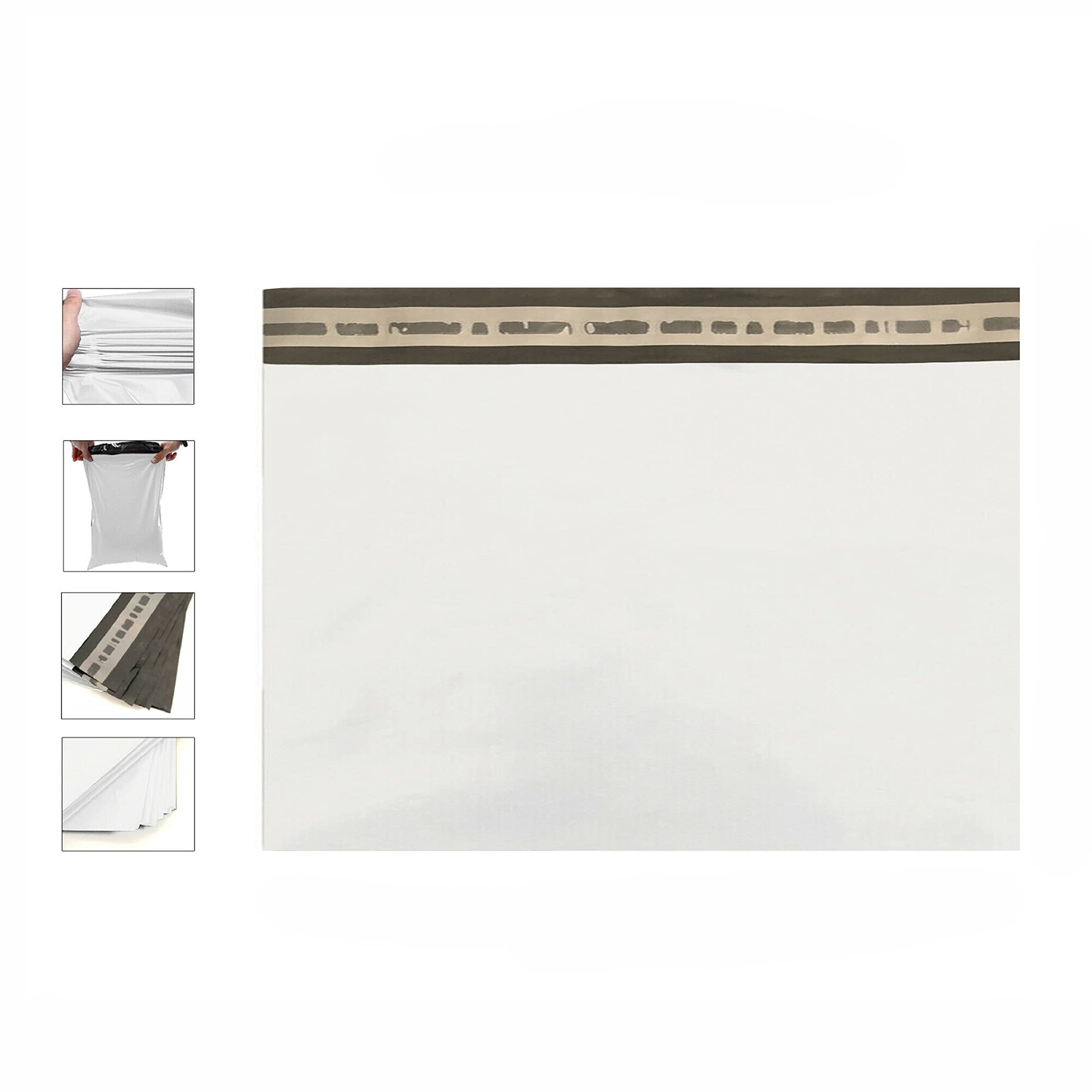SUL Mailing Poly Postal Self Seal Bags pack of 100, Water & Tamper proof Plastic Envelopes for Parcels, Small, Medium, Large Mail bags, Parcel Bags for Posting Clothes, Books, & Boxes (9X5)