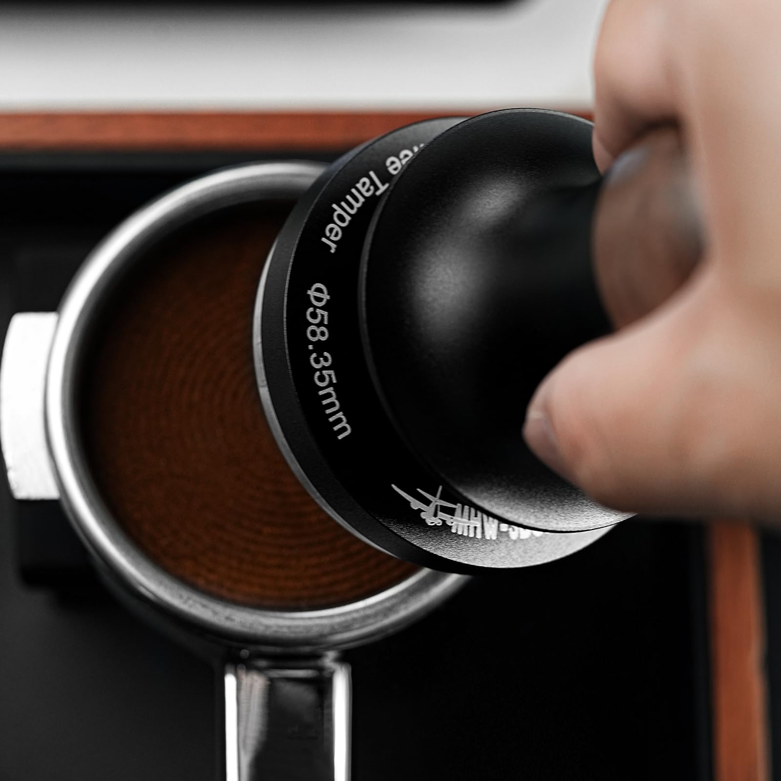 MHW-3BOMBER Tamper do kawy o stałym ciśnieniu 54mm z informacją zwrotną dźwiękową, wbudowane 3 sprężynowe tampery 30lbs, tamper 53mm do espresso, tamper do espresso, model: T6173T