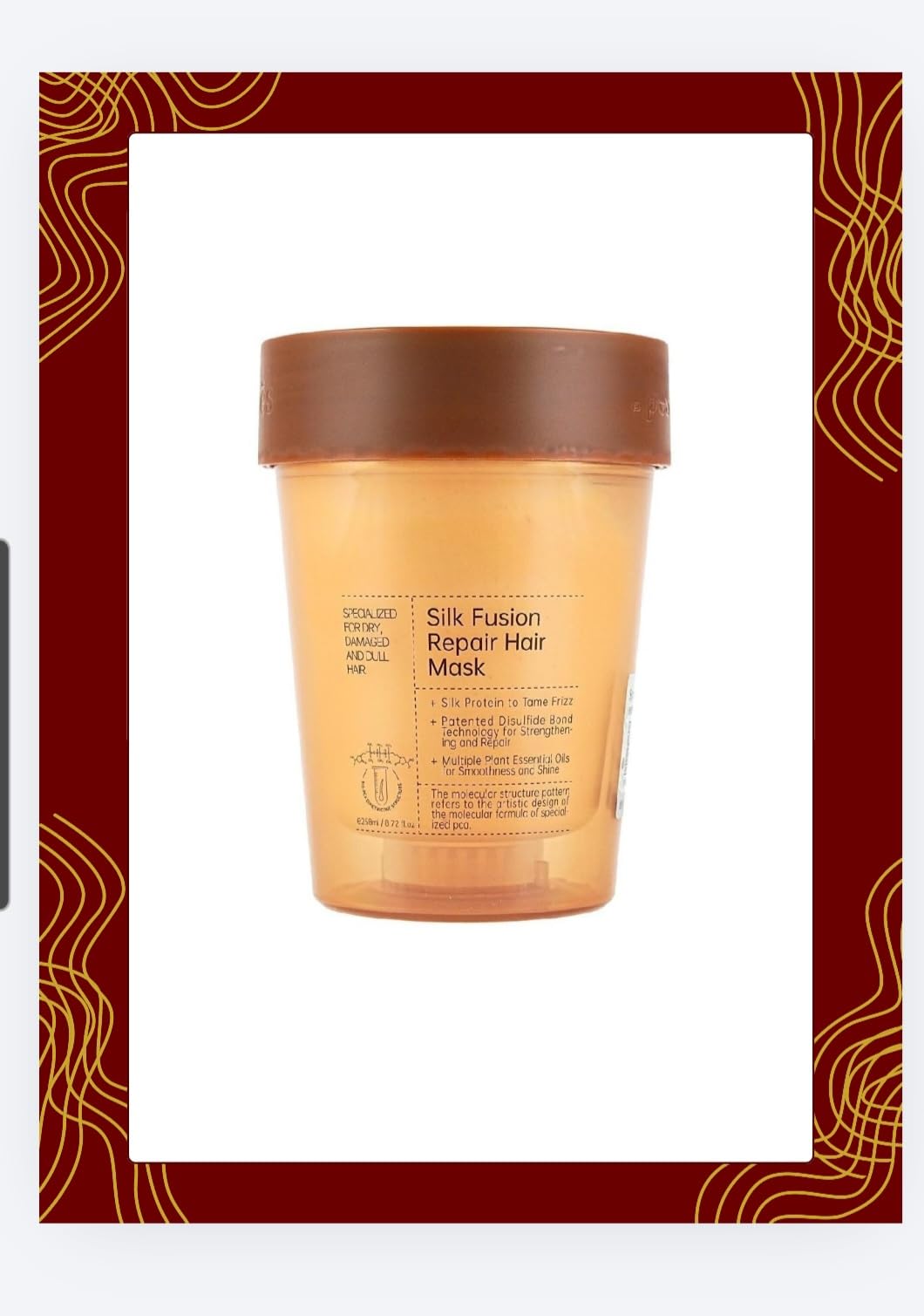 Silk Fusion Repair Hair Mask, a deep conditioning treatment specifically formulated for dry, damaged, and dull hair