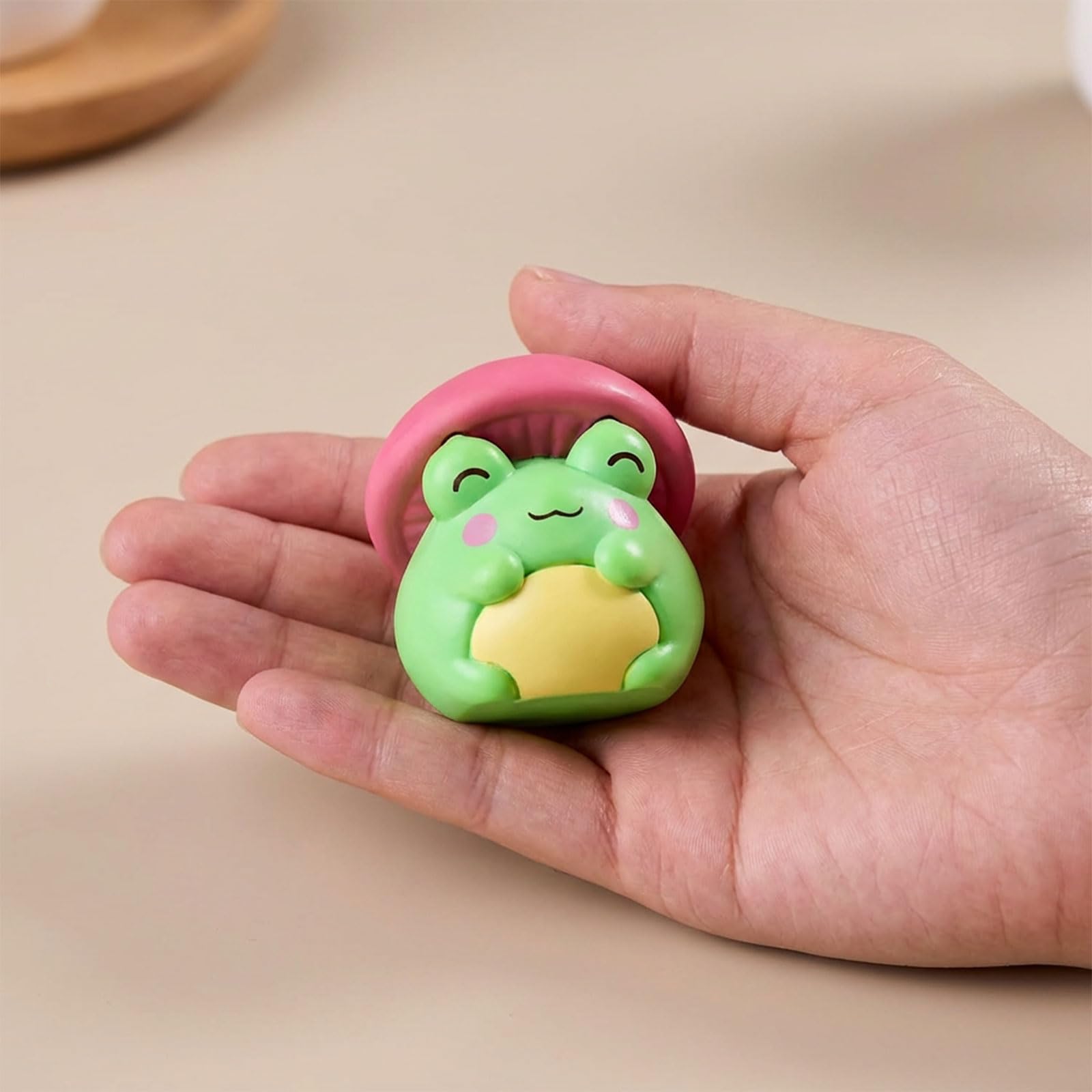 8 Piezas Mini Figuras De Rana De Resina Pequeños Animales En Miniatura para Esconder En Jardines Estatuas De Ranas para Micro Hadas Accesorios De Paisajismo
