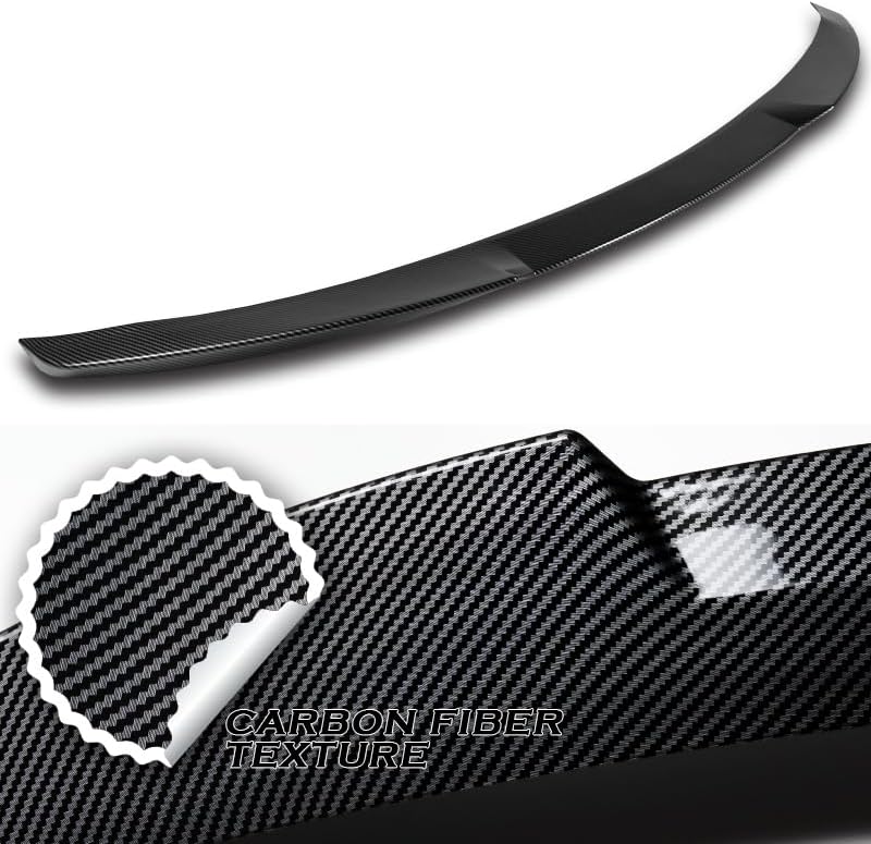 W-Power V-Style Trunk Duckbill Spoiler Wing Compatible with 2015-2020 Acura TLX 2016 2017 2018 2019 (Carbon Look)