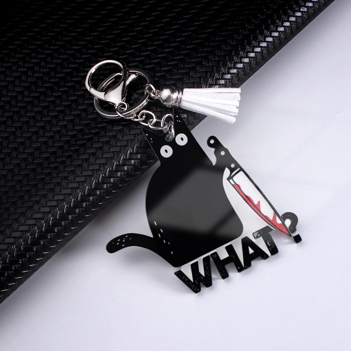 Funny Cat Keychains - Cute Bag for Women Backpack Keychain Party Favors, Gift for Cat Lovers - Image 2