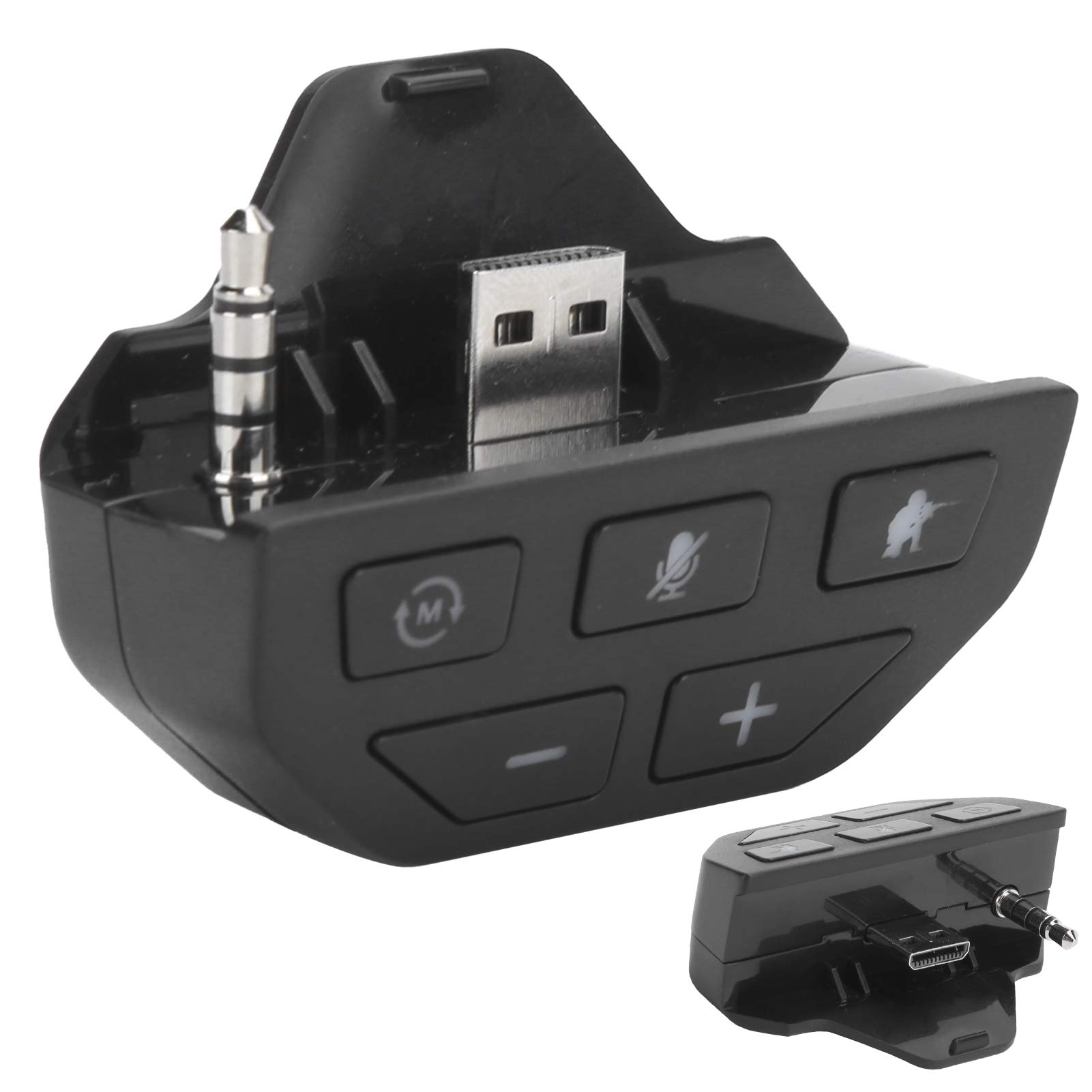 Adattatore per Cuffie Adattatore per Controller a più modalità Convertitore per Cuffie per Xbox One Wireless Gamepad, Basta Plug And Play, Ricevi Chat e Giochi Stereo(Nero)