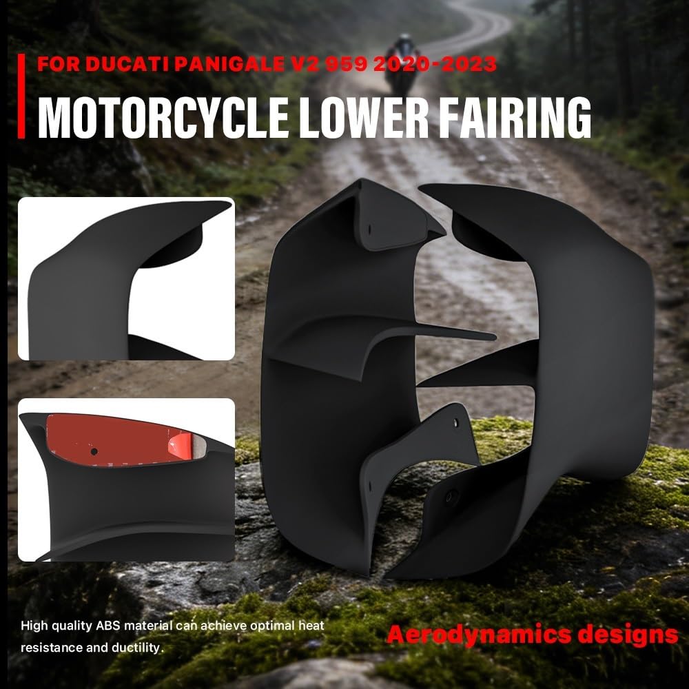 Pasuje do Ducati Panigale V2 V2S 959 2020-2023 panele boczne Fairing puszczania samolotów dolne skrzydło Spoiler Wingletów Motocyklowych