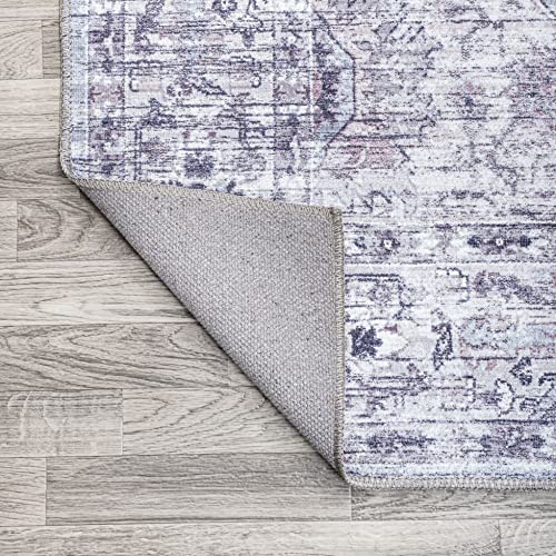 Tapete Decorativo Gris y Púrpura de 90x152 cm miniatura 6