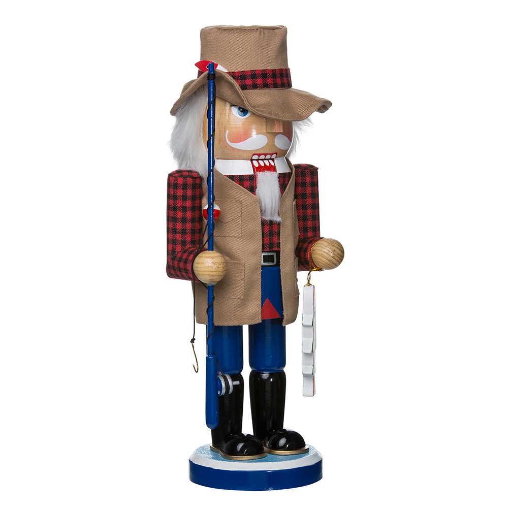 Kurt Adler 12-Inch Wooden Fisherman Nutcracker