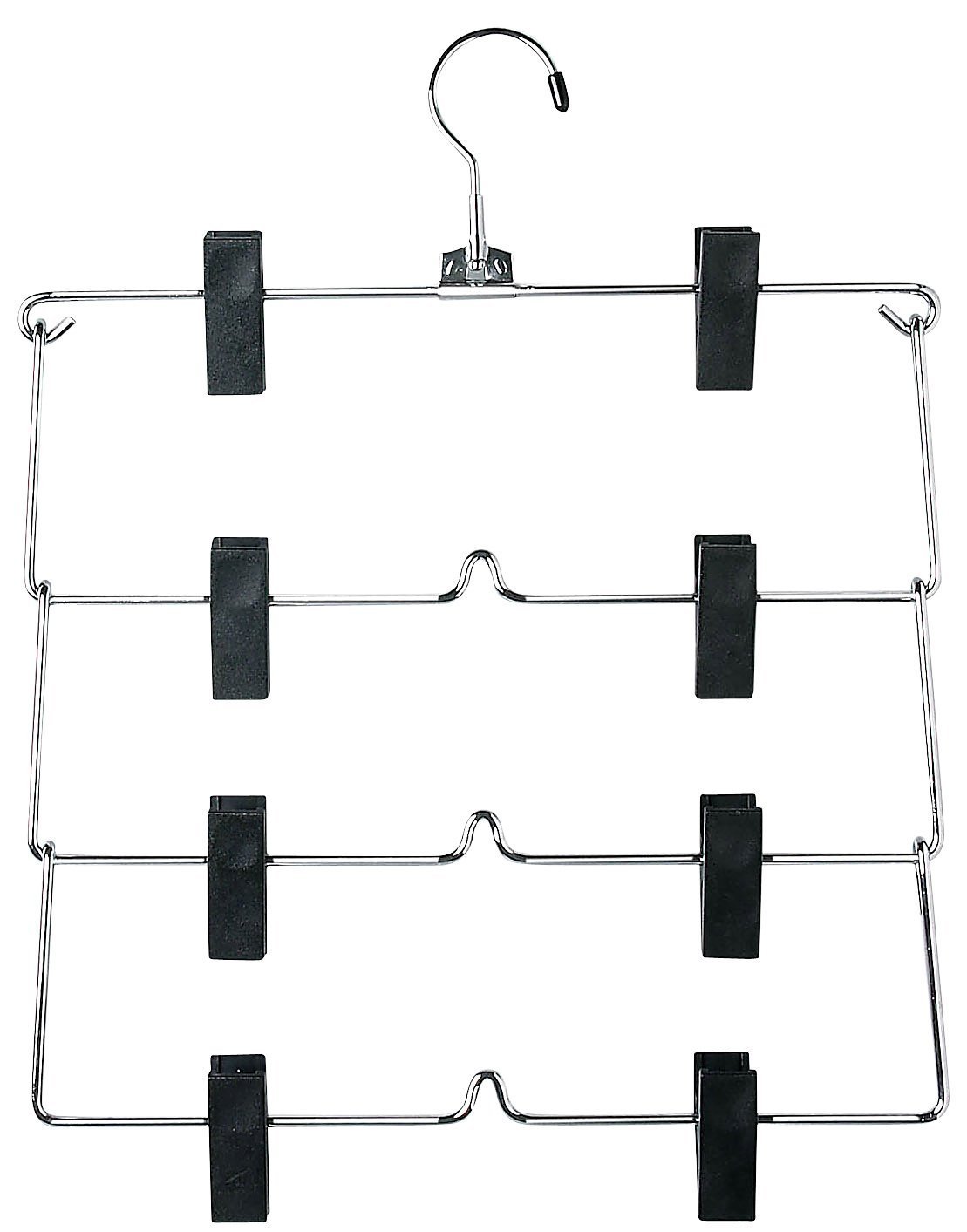 Honey-Can-DoHoney Can Do CHR 4Tier Skirt Hangers, Chrome