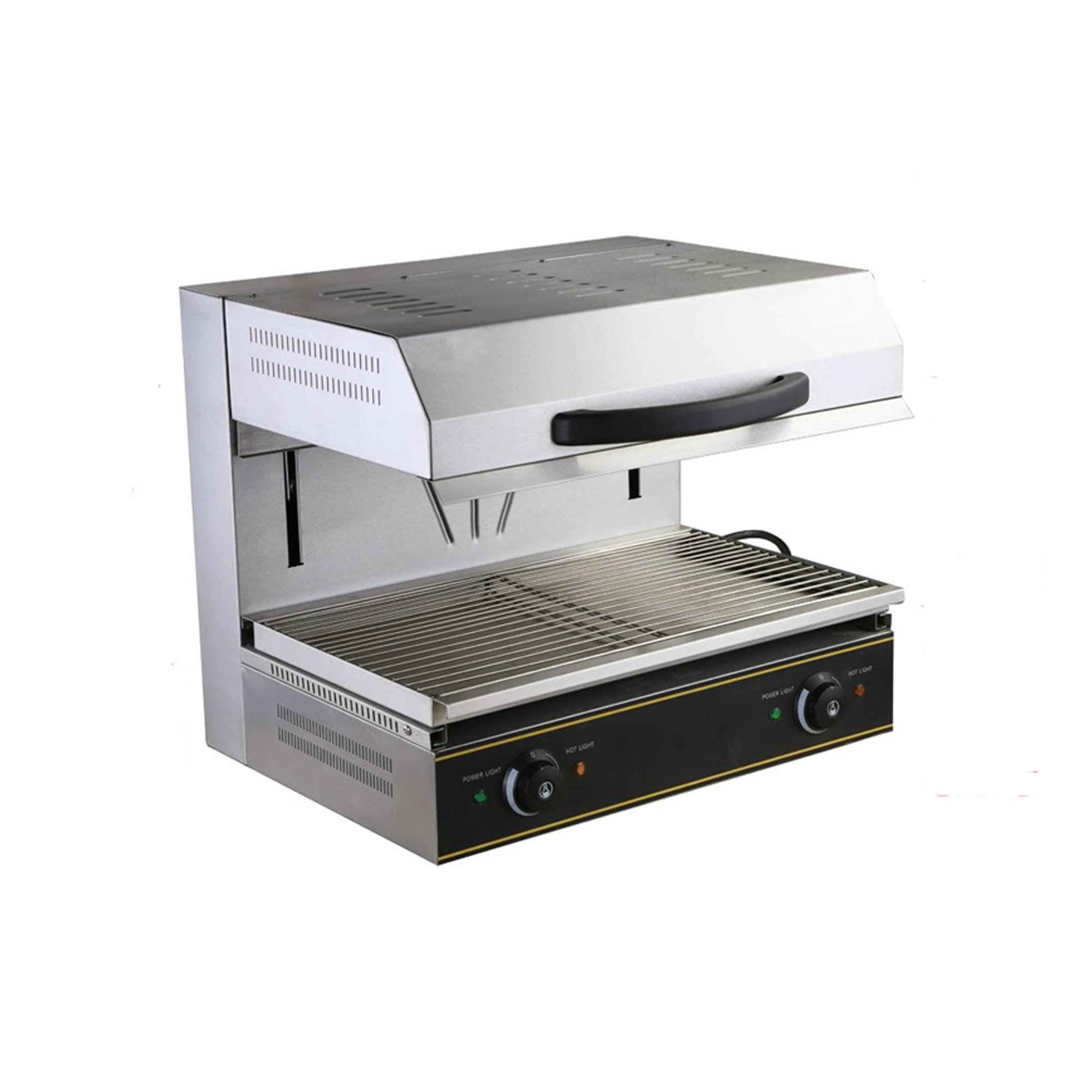 LGXEnzhuo 220V Electric Lift-Up Salamander Lifting Electric Surface Furnace Stainless Steel Flour Fire Oven for Baking Food 4KW