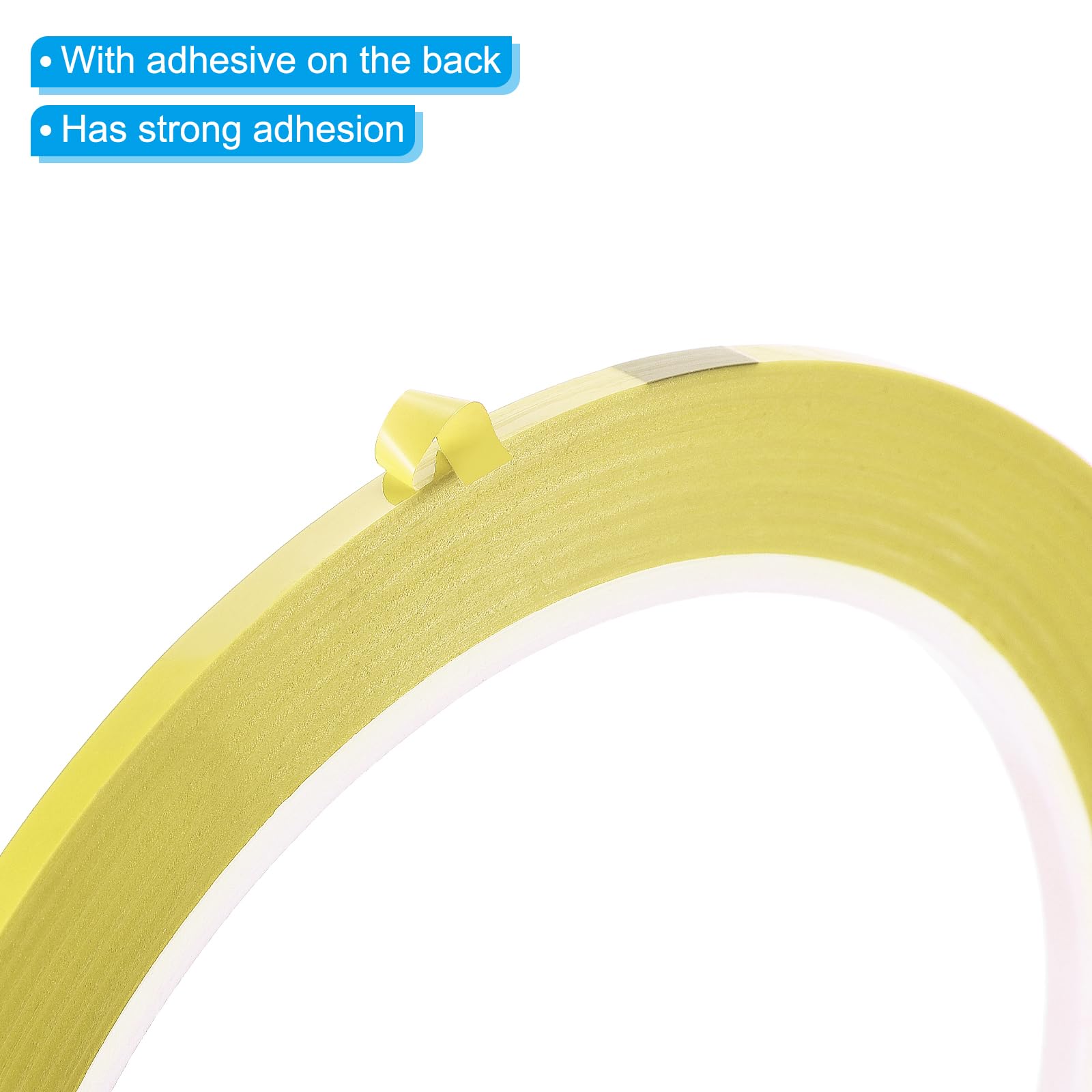 PATIKIL 1/8" Whiteboard Tape, 6 Pack Thin Dry Erase Tape for Graphic Chart Marking DIY Art Light Yellow - Image 4