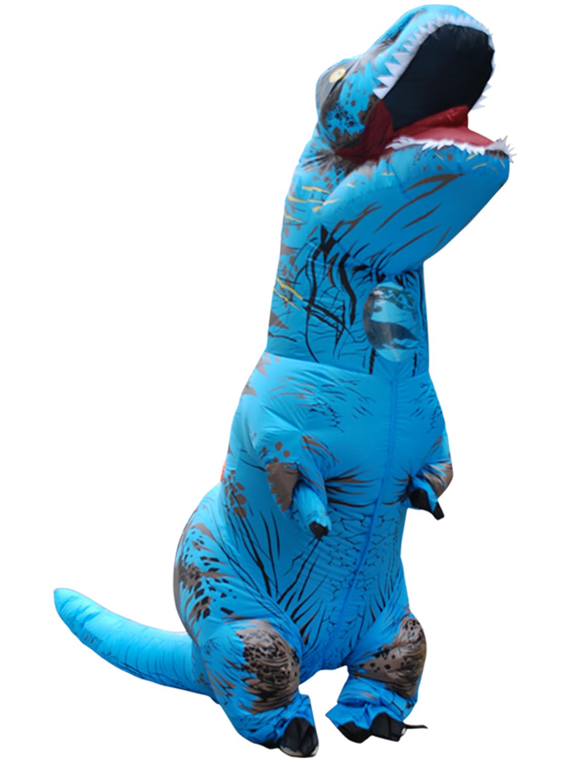 MENGKAO Halloween Inflatable Dinosaur Costume Adult Fancy Dinosaur Suit Blow up Trex Costume Full Body Dino Costume