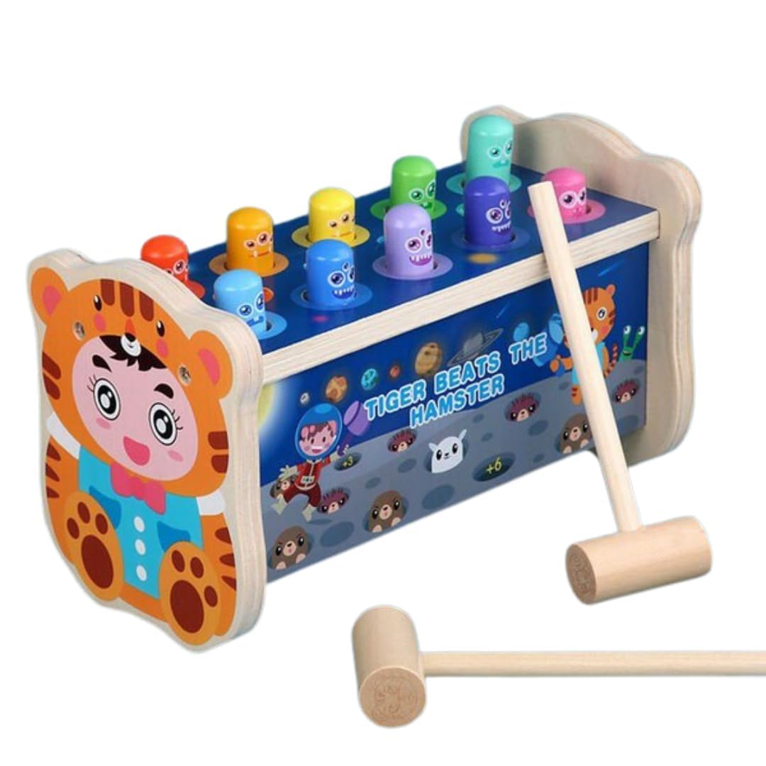 TOYARTSY Pounding Bench Game Hammering Pounding Toys Kids Hammer & Pound Toy Pounding Game for Single and Double Kids Early Montessori Educational Tool Gift for Kids Girls Boys (B0BRCNFPY7) Amazon Price History, Amazon Price Tracker