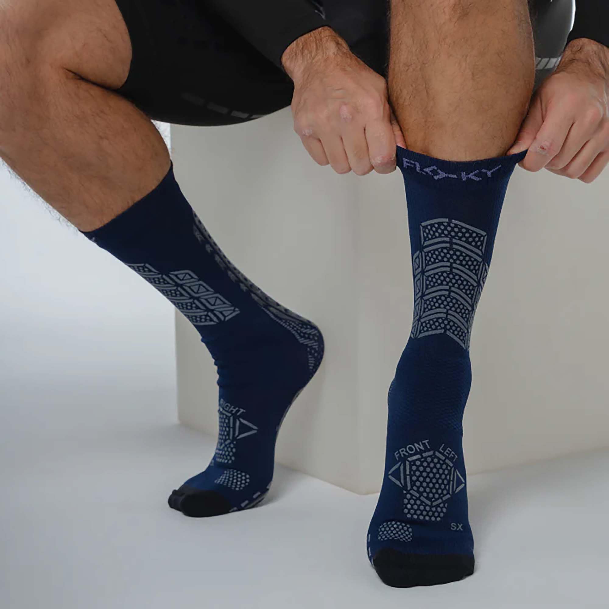 FLOKY AXSIST FUSSBALLSOCKEN - Marineblau FLACHS-009