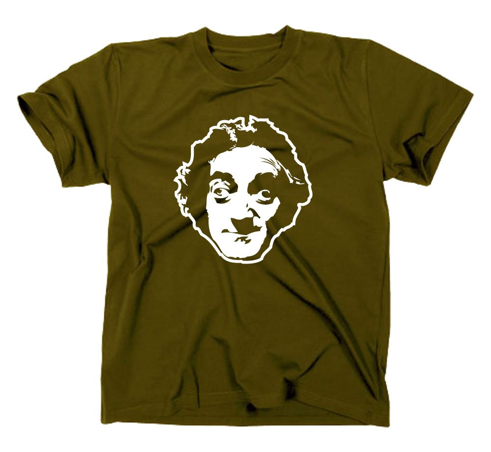 Styletex23 Men's Green Marty Feldman T-Shirt, M, Olive