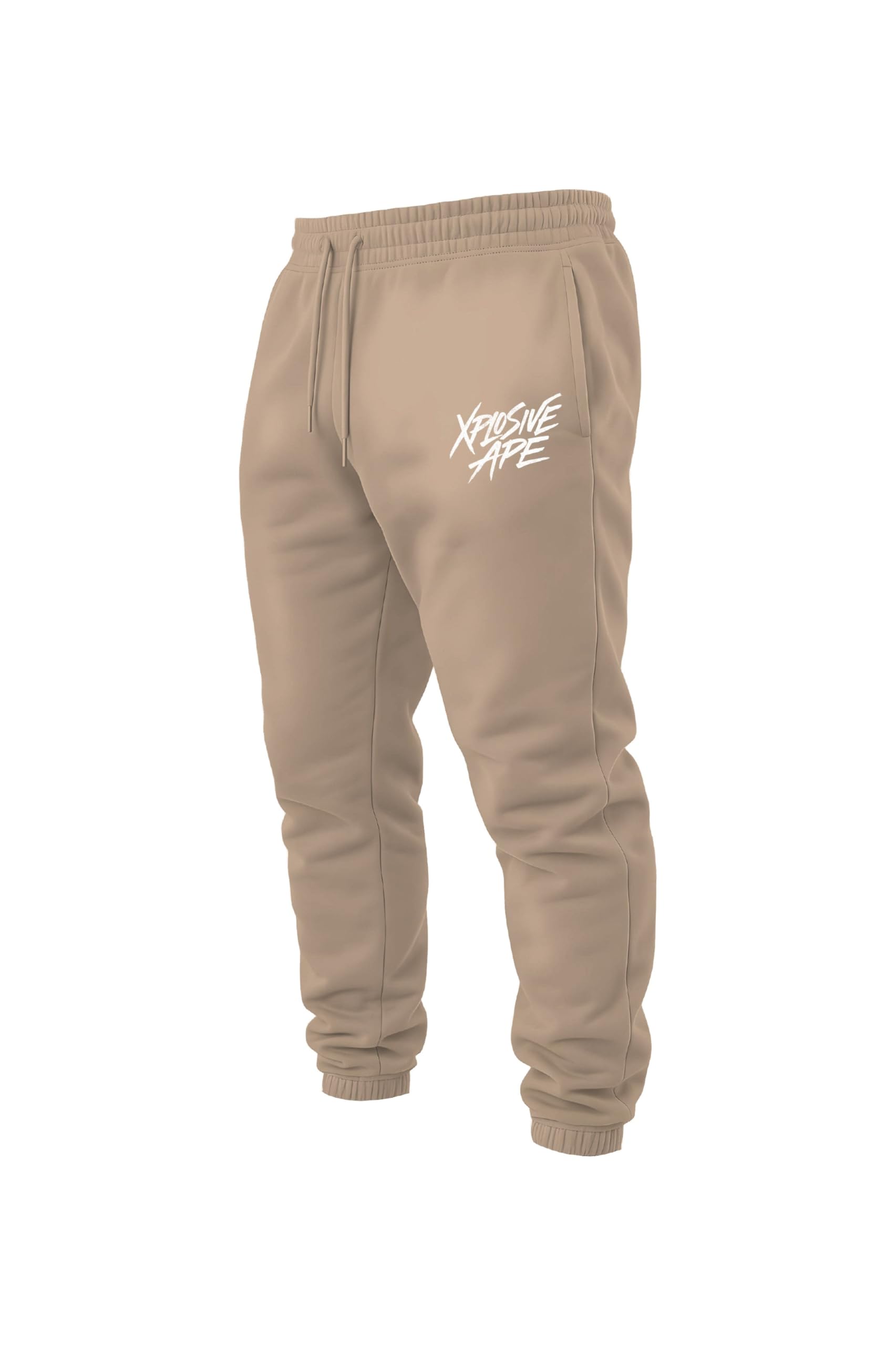 Xplosive Ape XAPE Classic Brush Script Joggers - Sand L/Sand